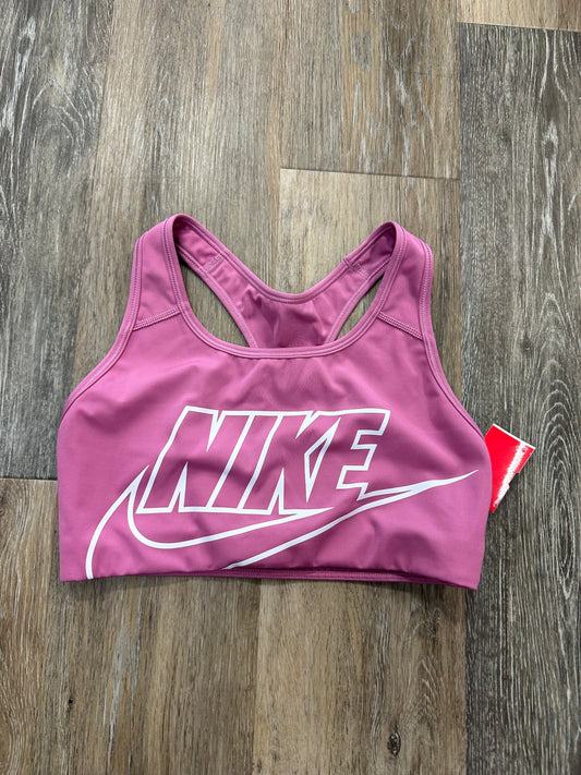 Pink Athletic Bra Nike Apparel, Size M