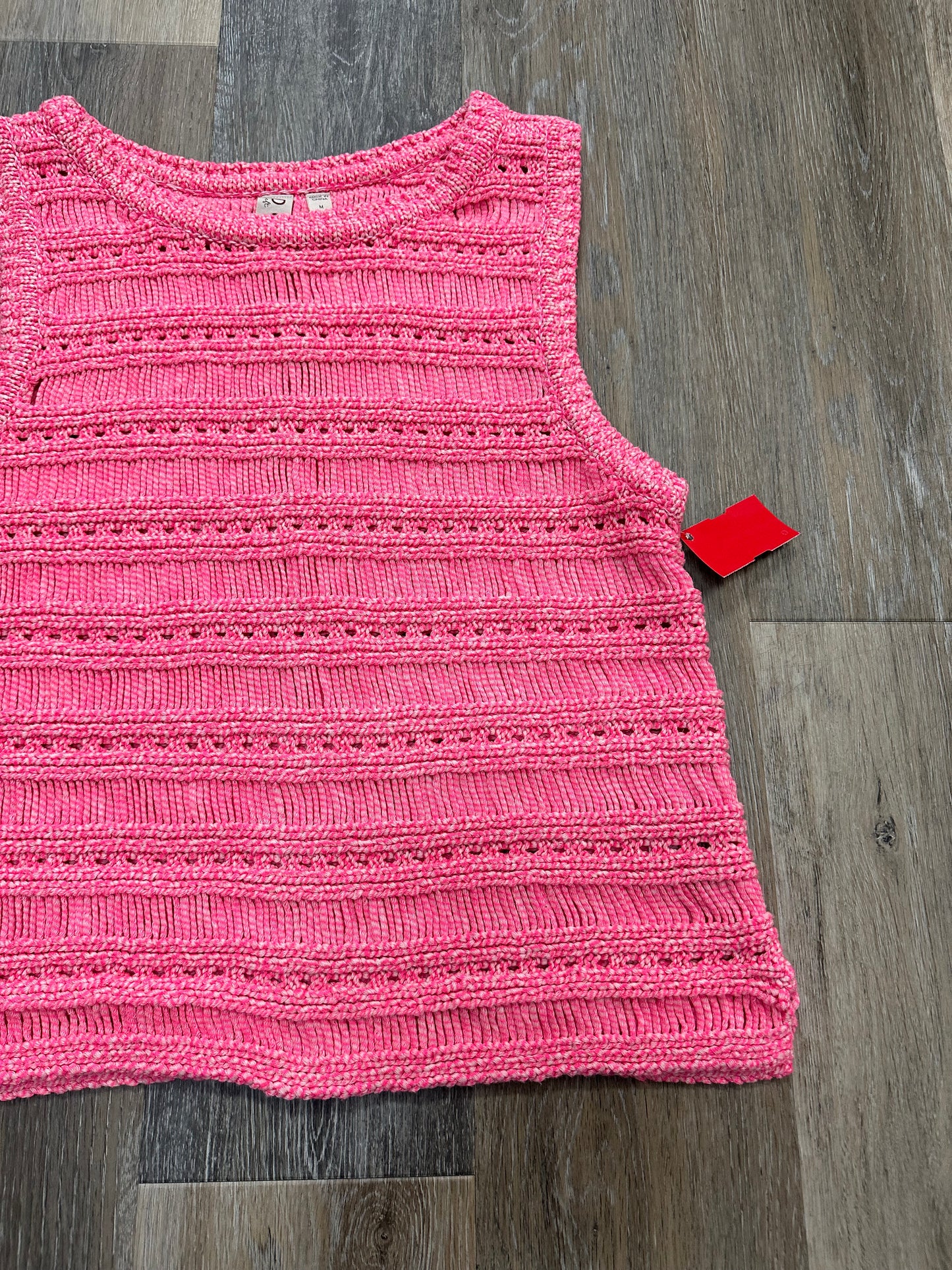 Pink Sweater Short Sleeve Dolan Left Coast, Size M