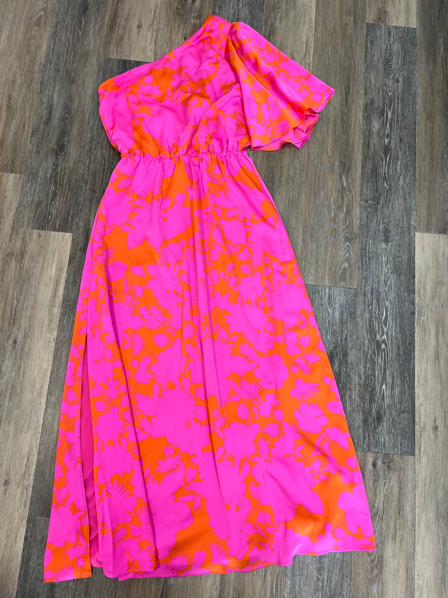 Orange & Pink Dress Casual Maxi Sugar Lips, Size M