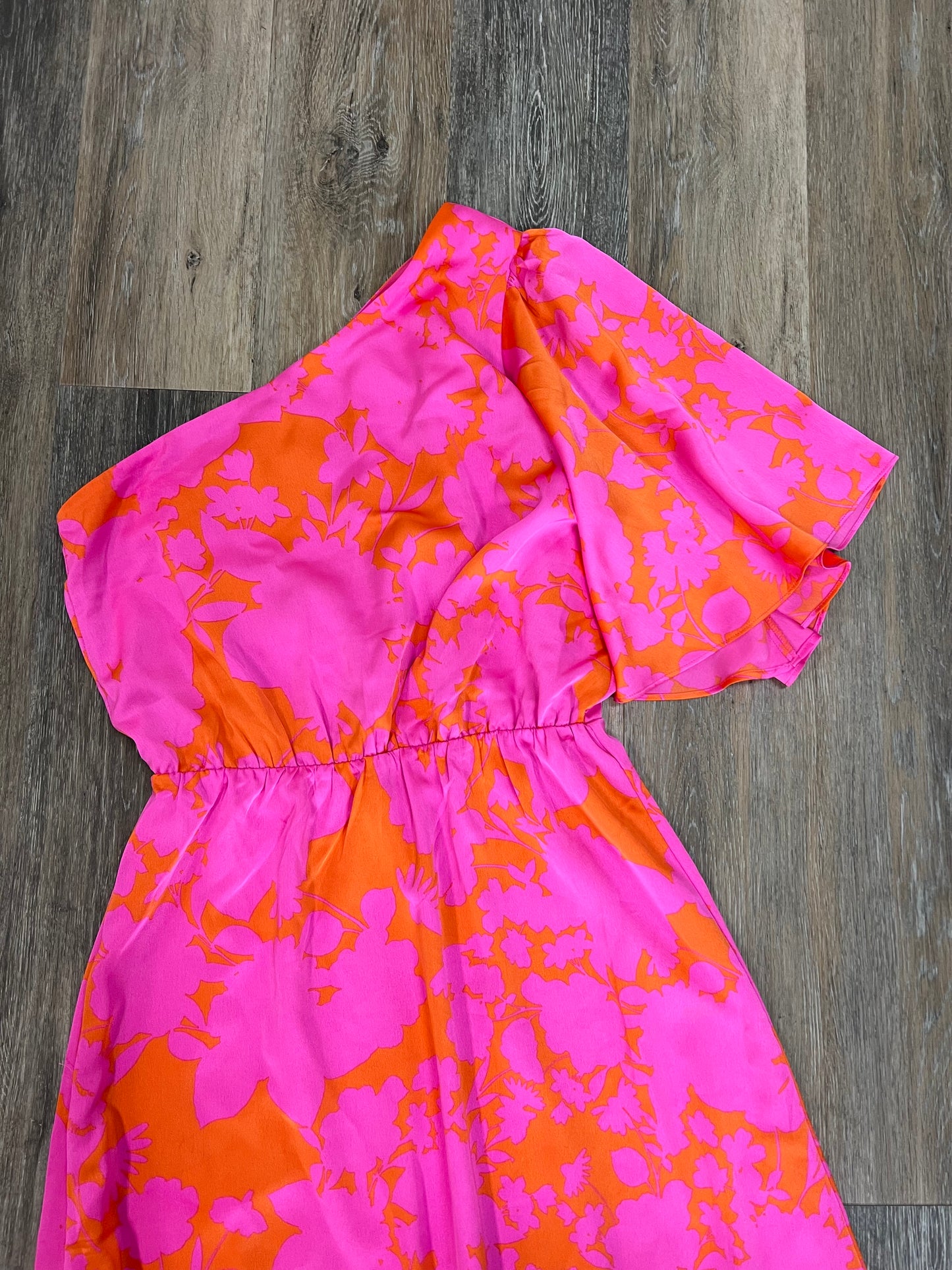 Orange & Pink Dress Casual Maxi Sugar Lips, Size M