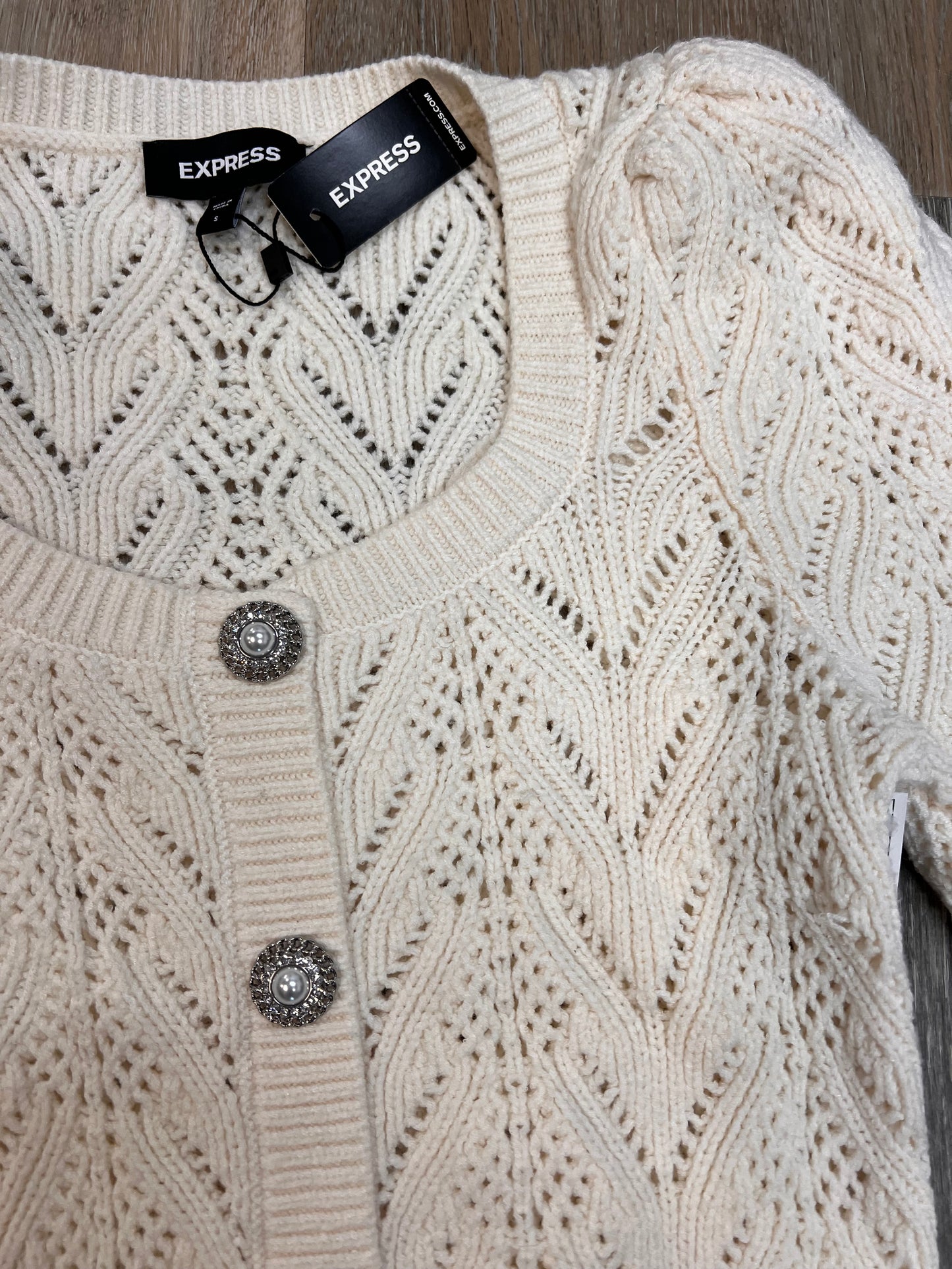 Sweater By Express In Cream, Size: S