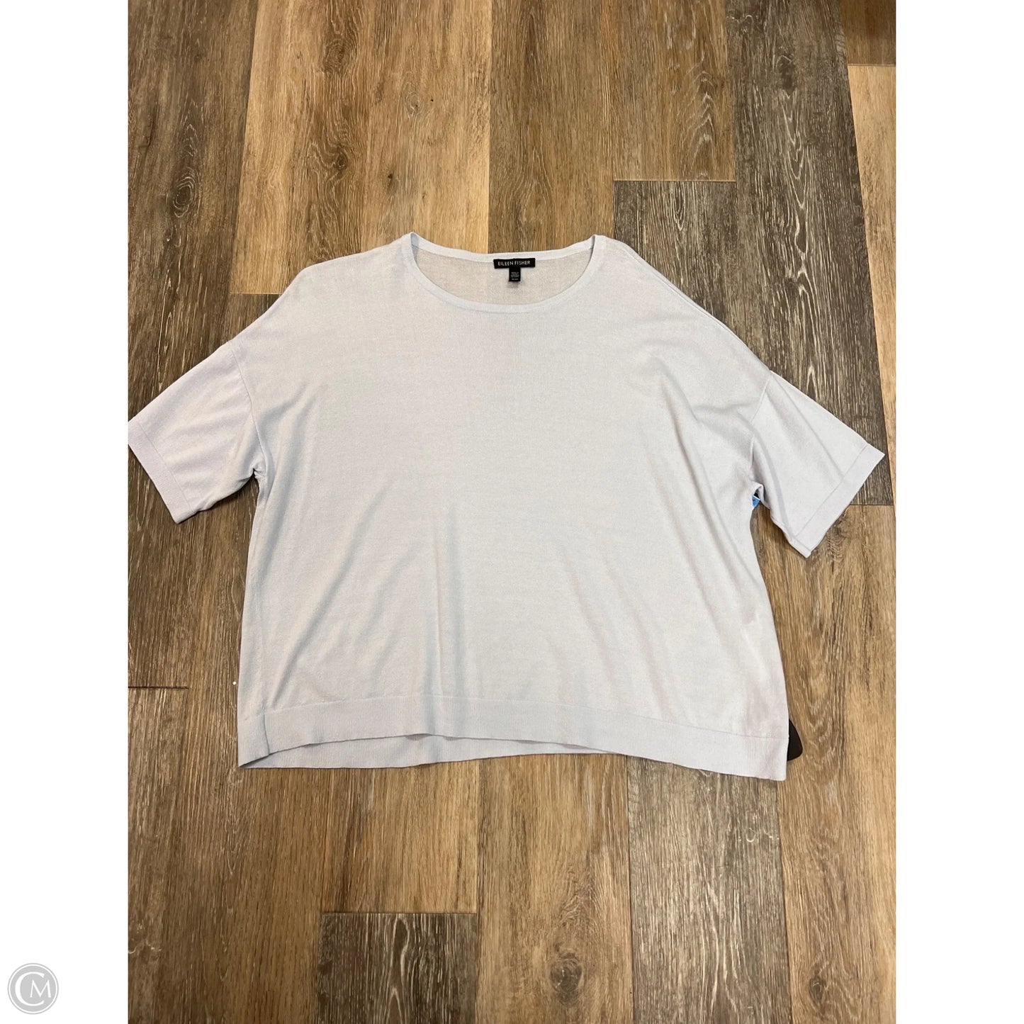 Sweater Short Sleeve By Eileen Fisher In Purple, Size: M