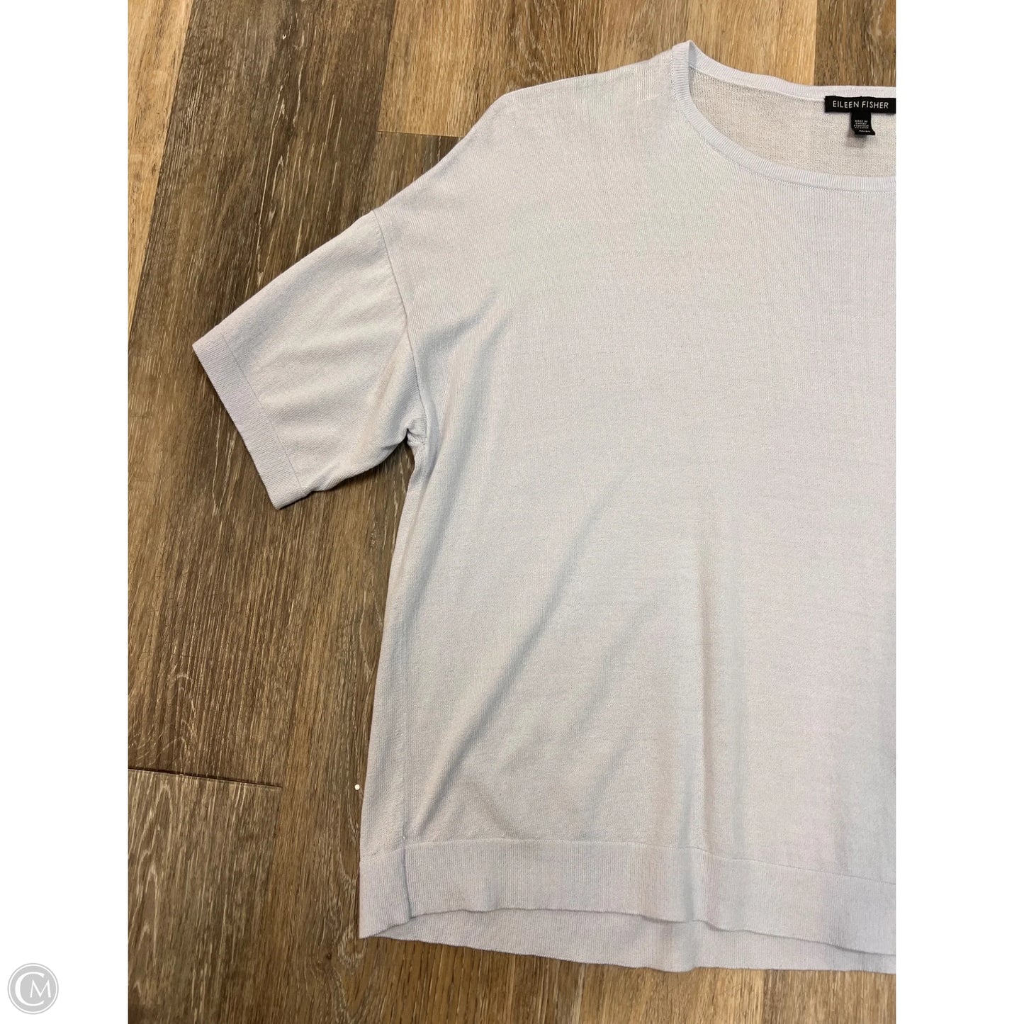 Sweater Short Sleeve By Eileen Fisher In Purple, Size: M