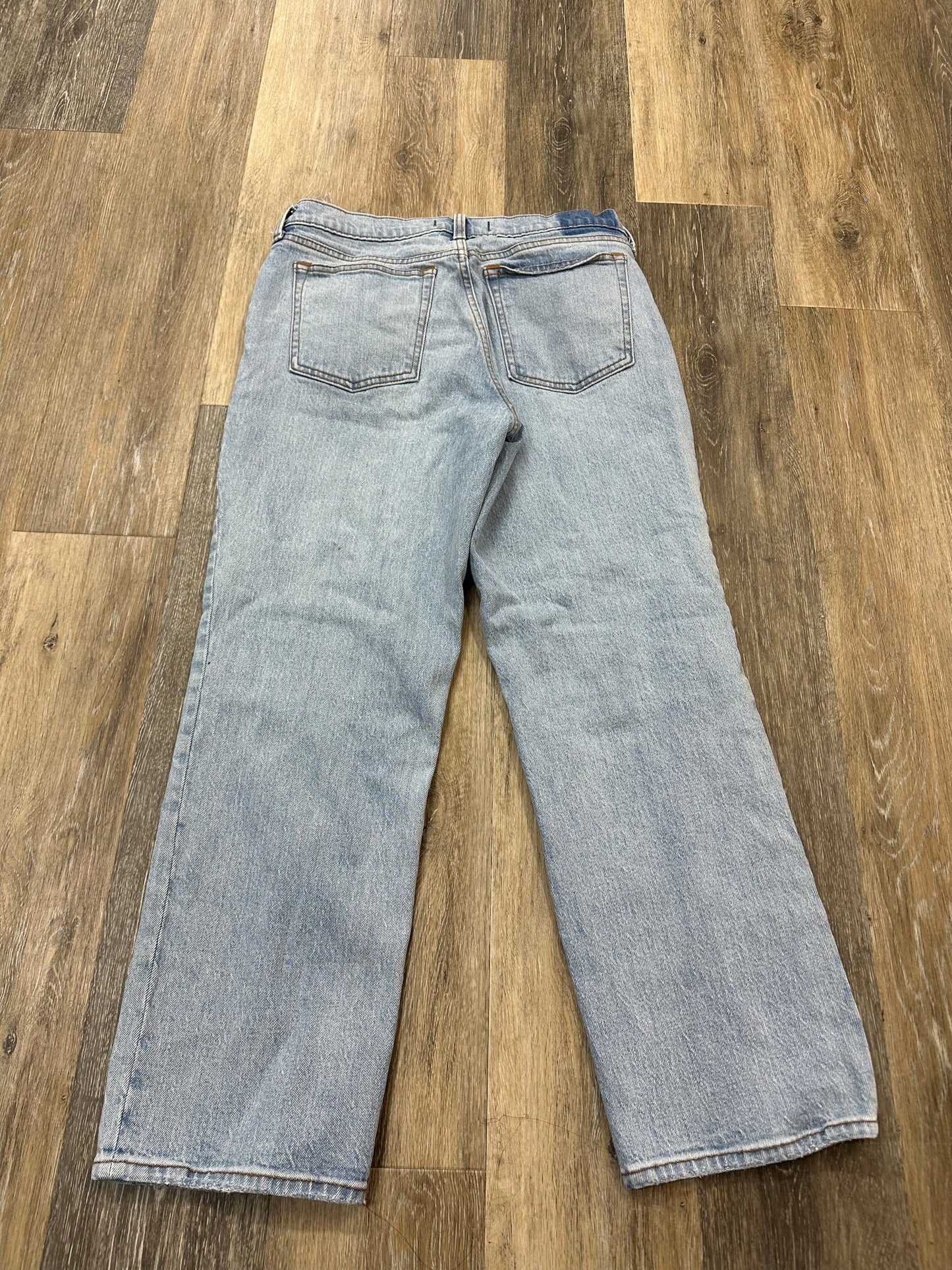 Jeans Straight By Abercrombie And Fitch In Blue Denim, Size: 6