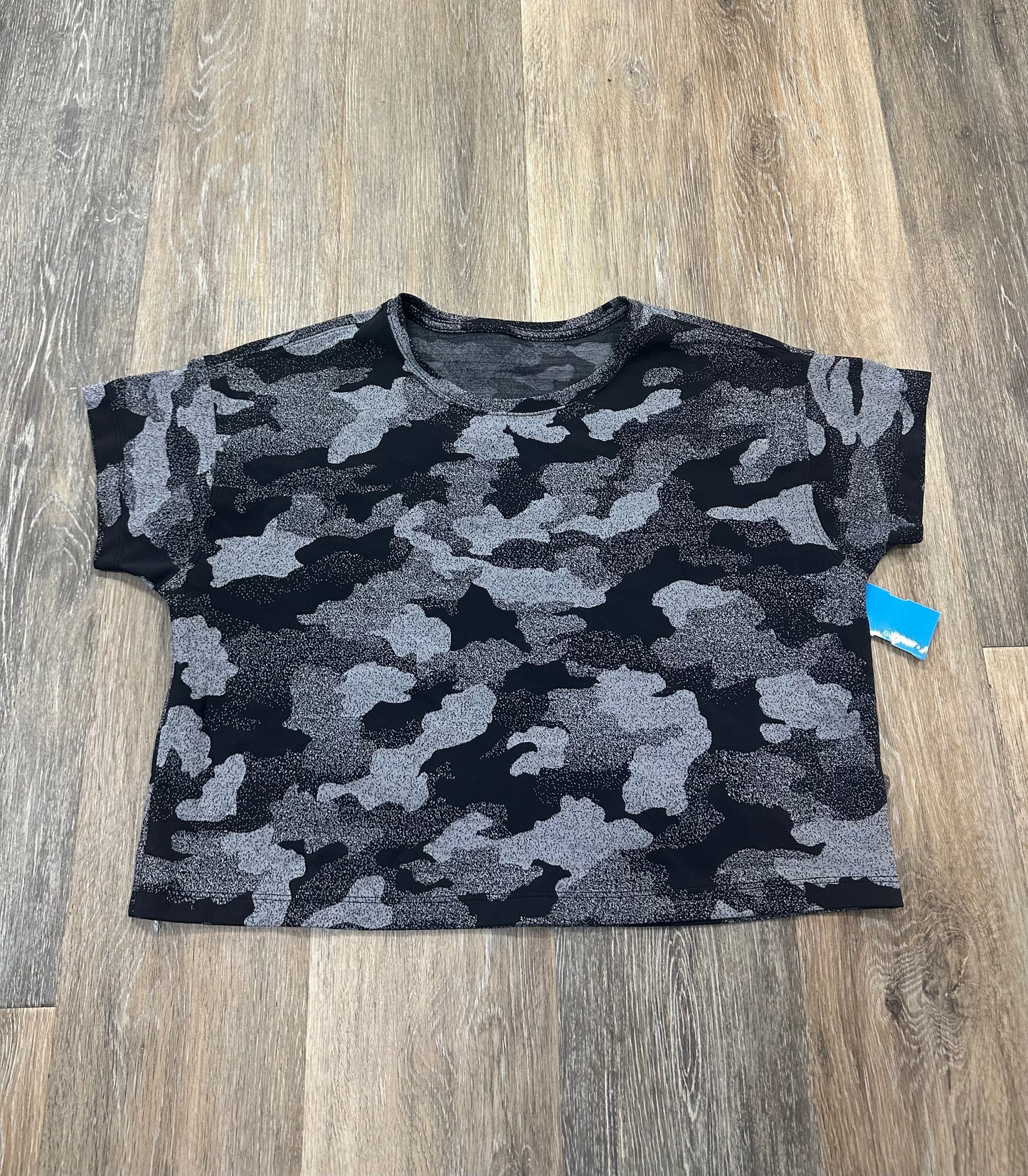 Camouflage Print Athletic Top Short Sleeve Lululemon, Size S