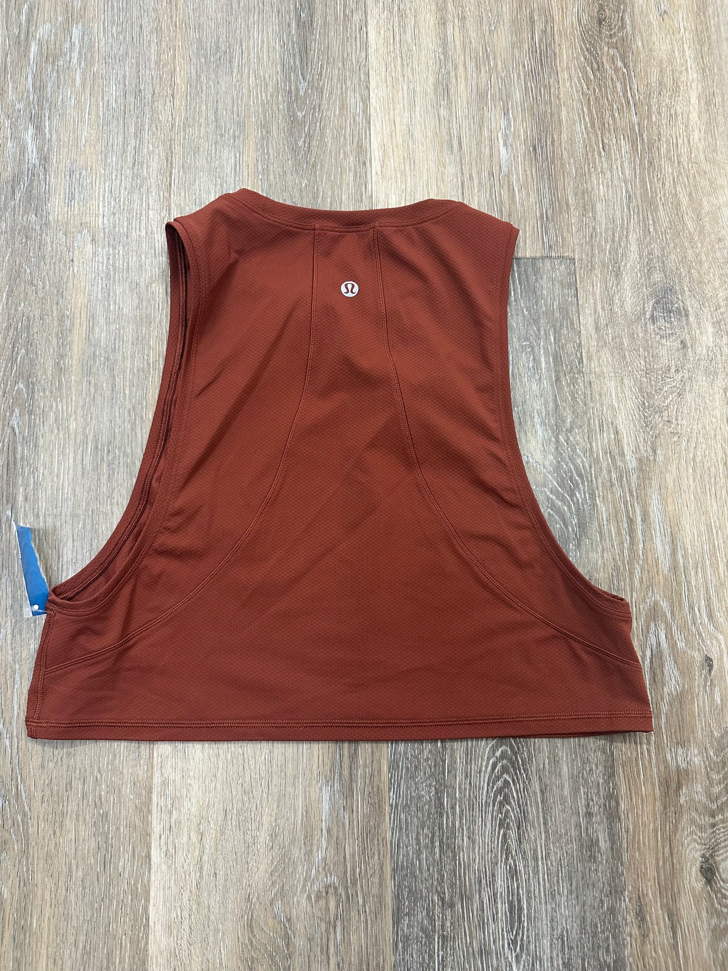 Orange Athletic Tank Top Lululemon, Size S