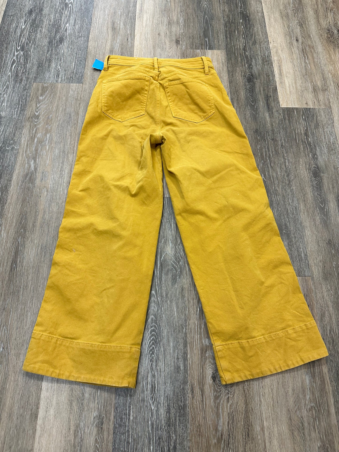 Jeans Wide Leg By Loft In Yellow, Size: 00