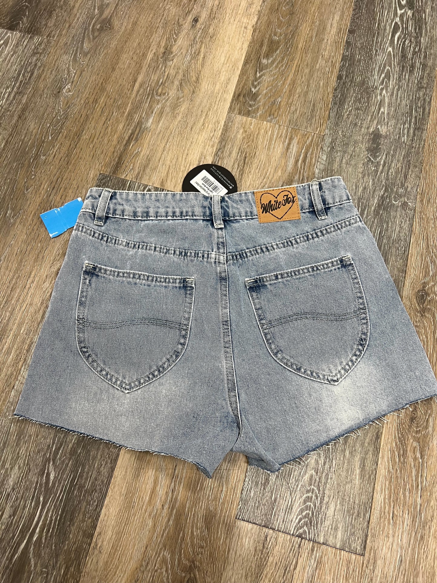 Blue Denim Shorts White Fox, Size S