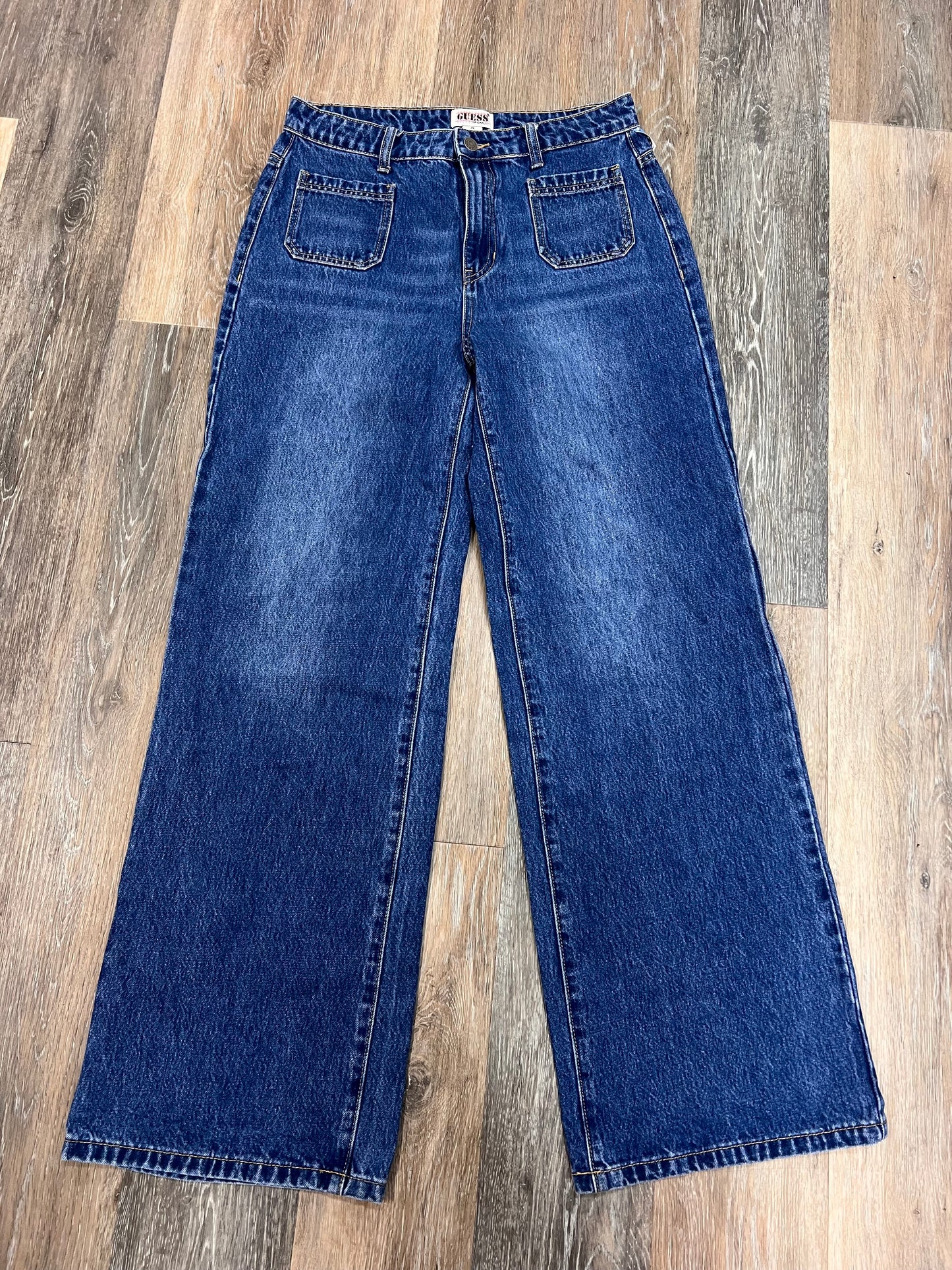 Jeans Designer By Guess In Blue Denim, Size: 8/29