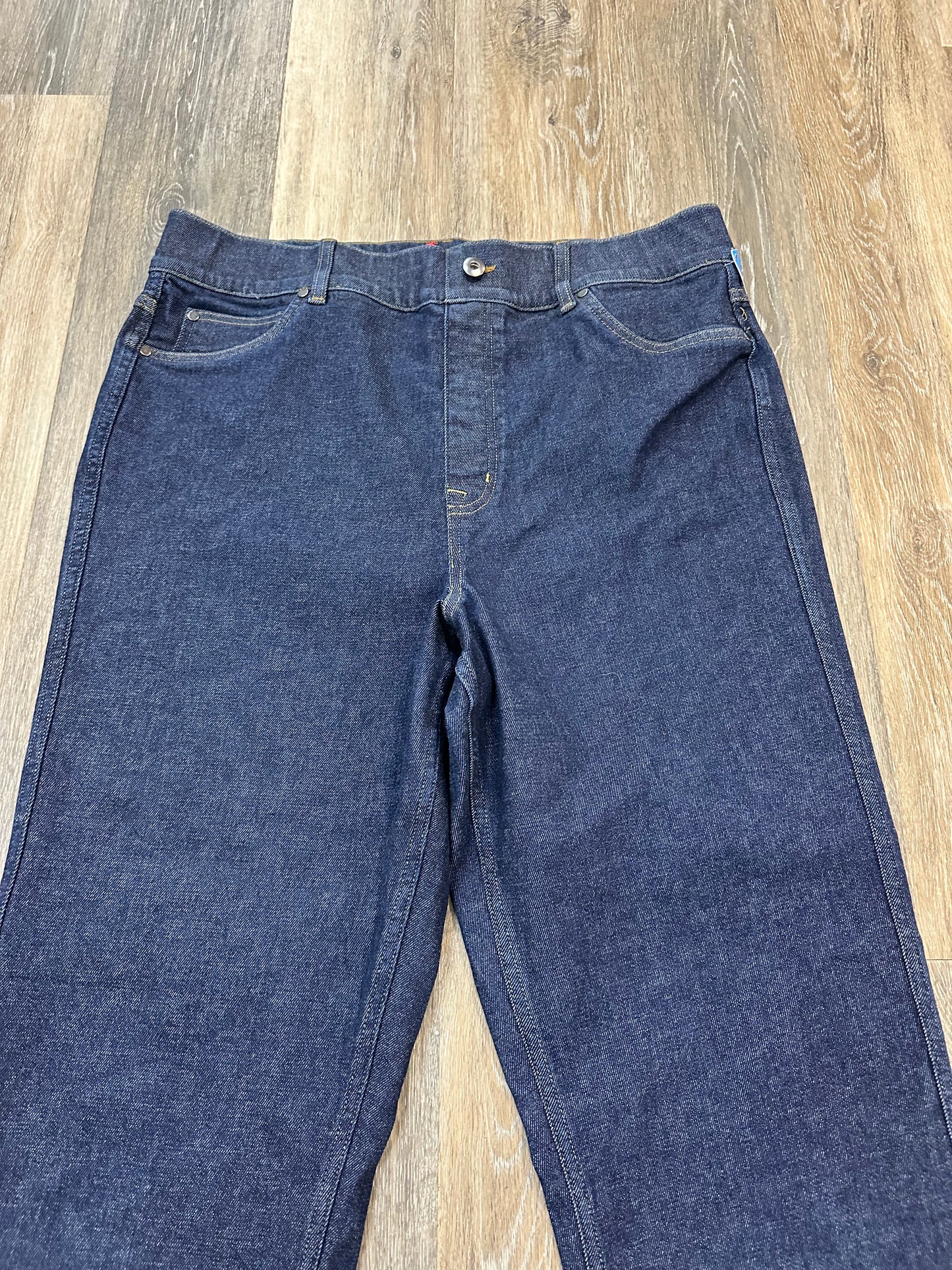 Jeans Straight By Spanx In Blue Denim, Size: 2x