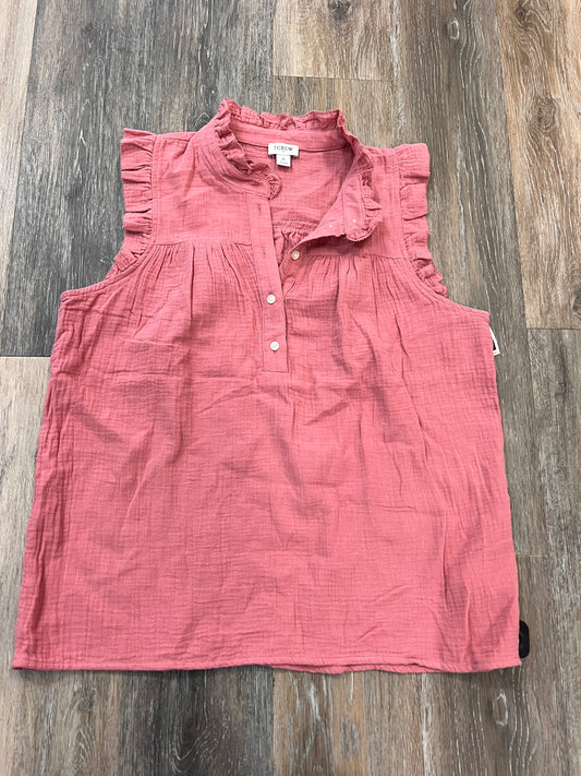 Top Sleeveless By J. Crew In Pink, Size: S