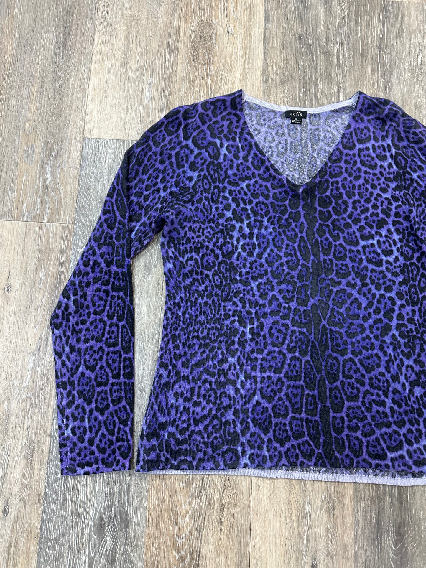 Sweater Cashmere By Sofie In Purple, Size: Xl