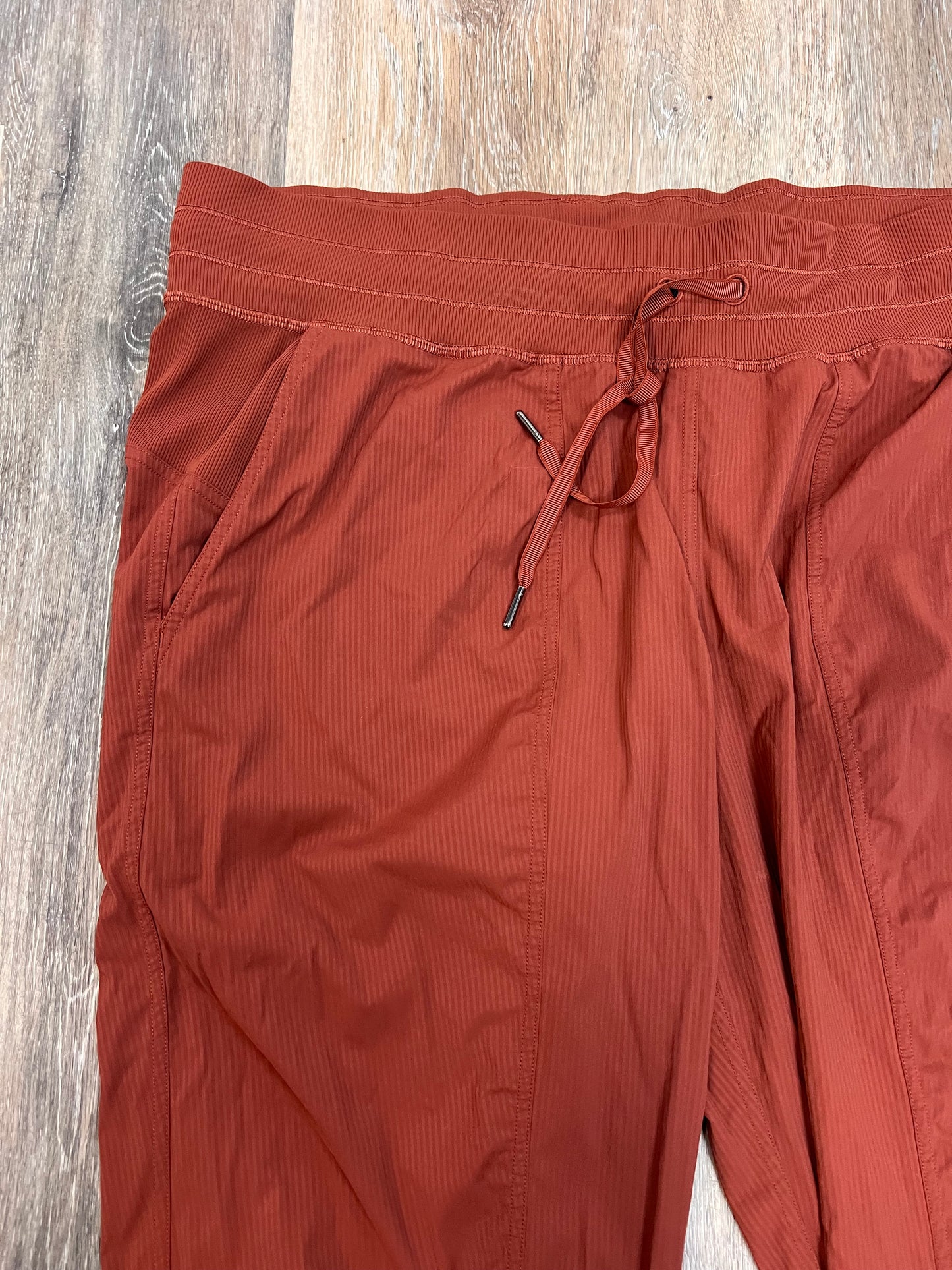 Athletic Pants By Lululemon In Rust, Size: 16