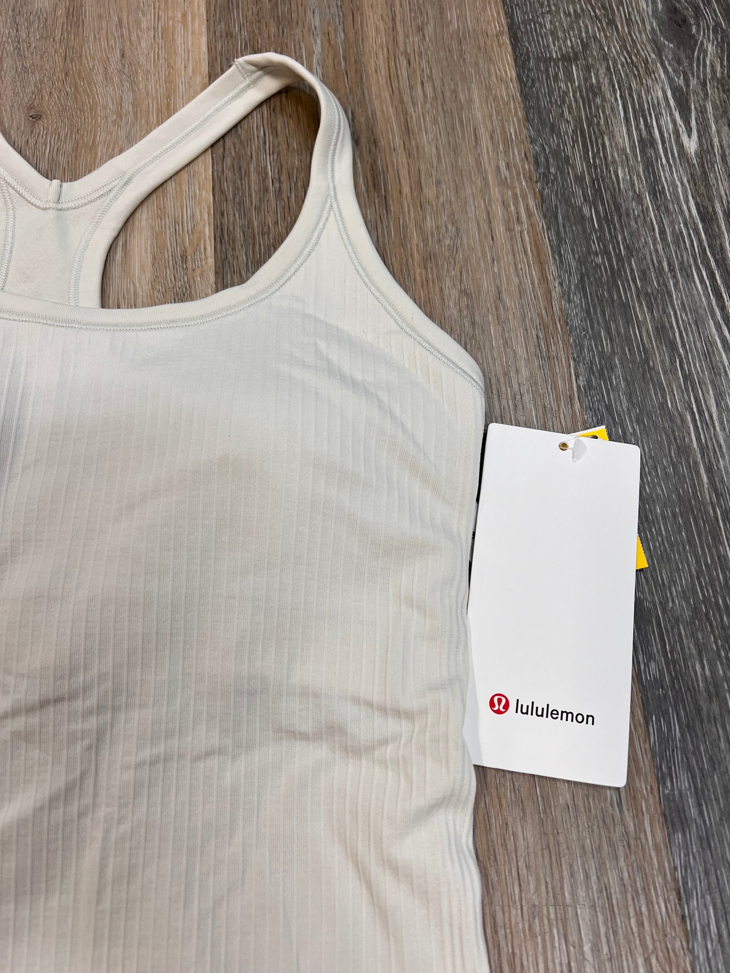 Athletic Tank Top By Lululemon In Bone, Size: 6