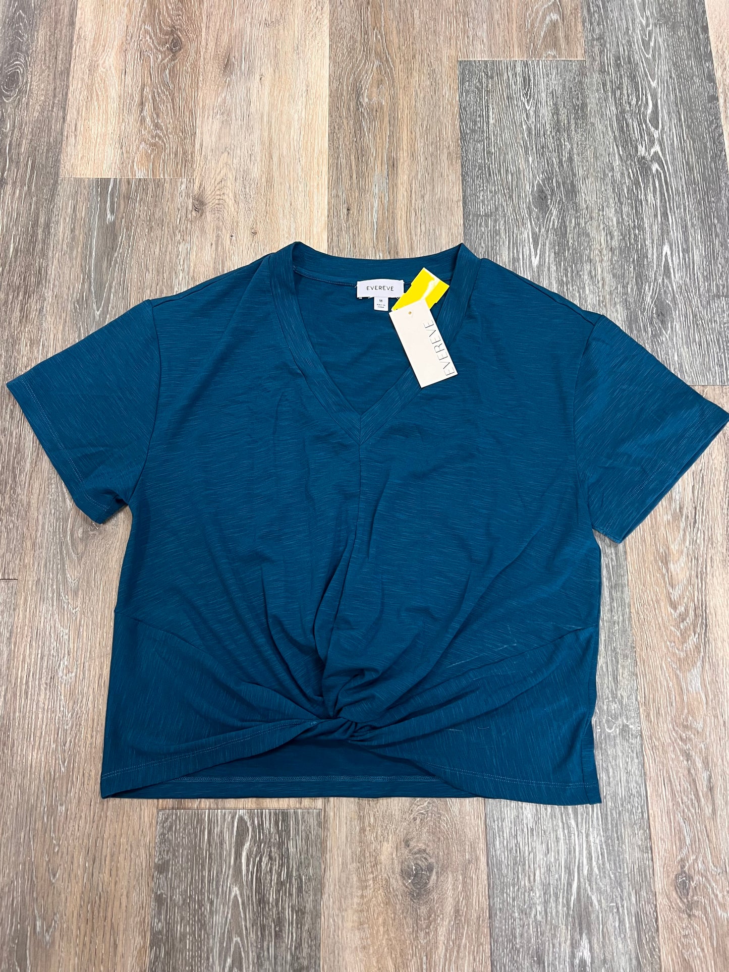 Top Short Sleeve By Evereve In Blue, Size: M