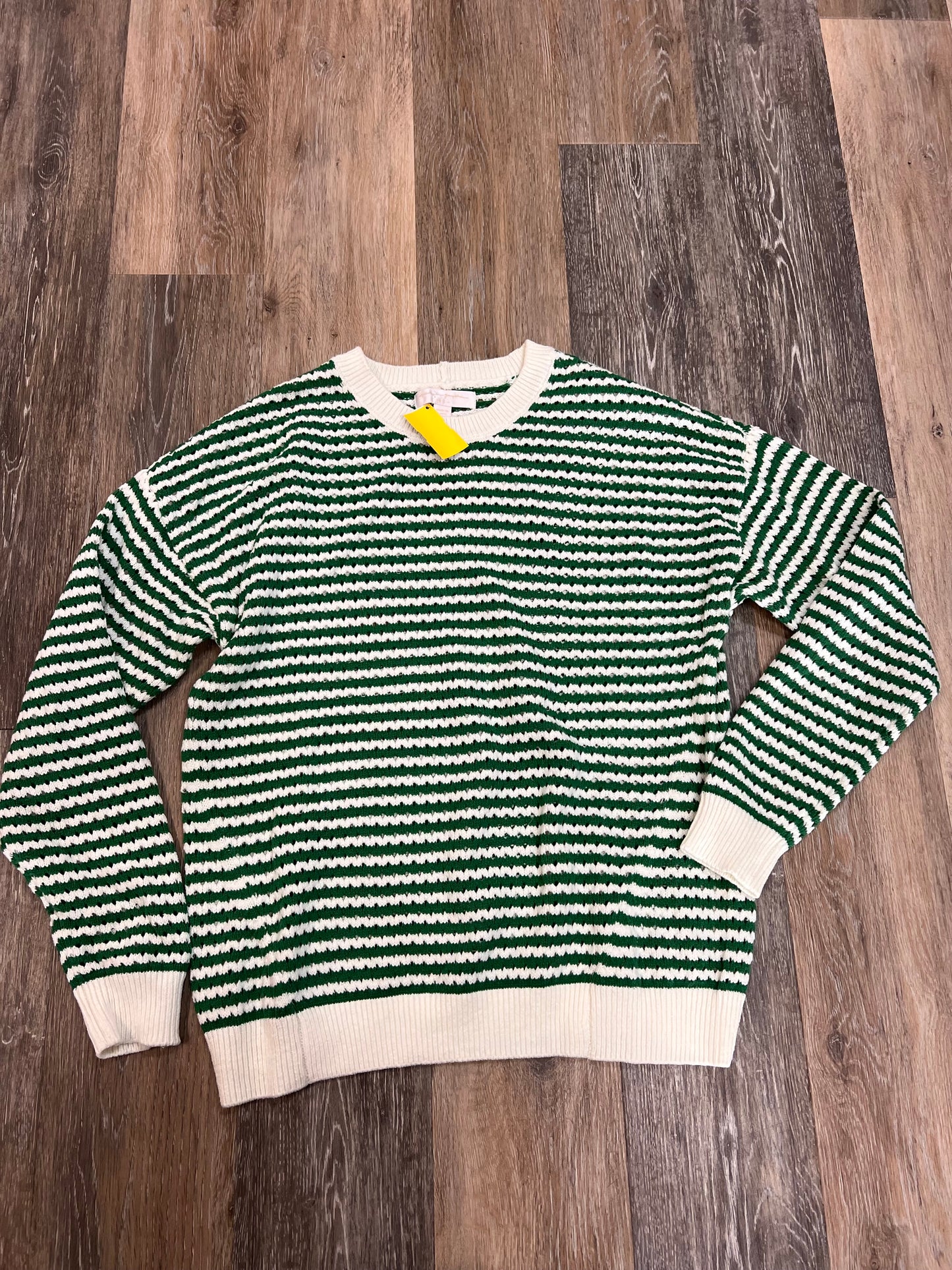 Sweater By Spiritual Gangster In Green & White, Size: M