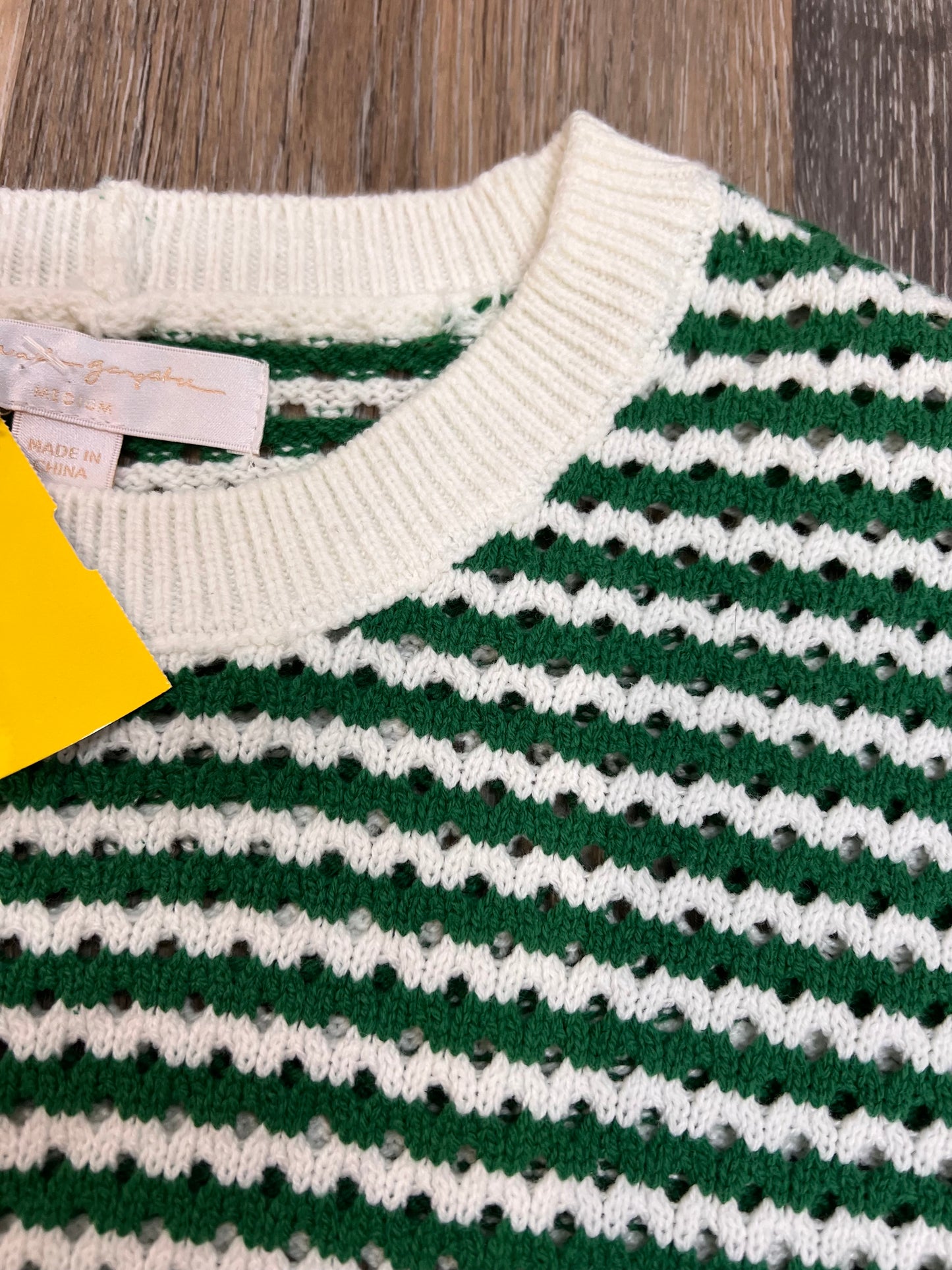 Sweater By Spiritual Gangster In Green & White, Size: M