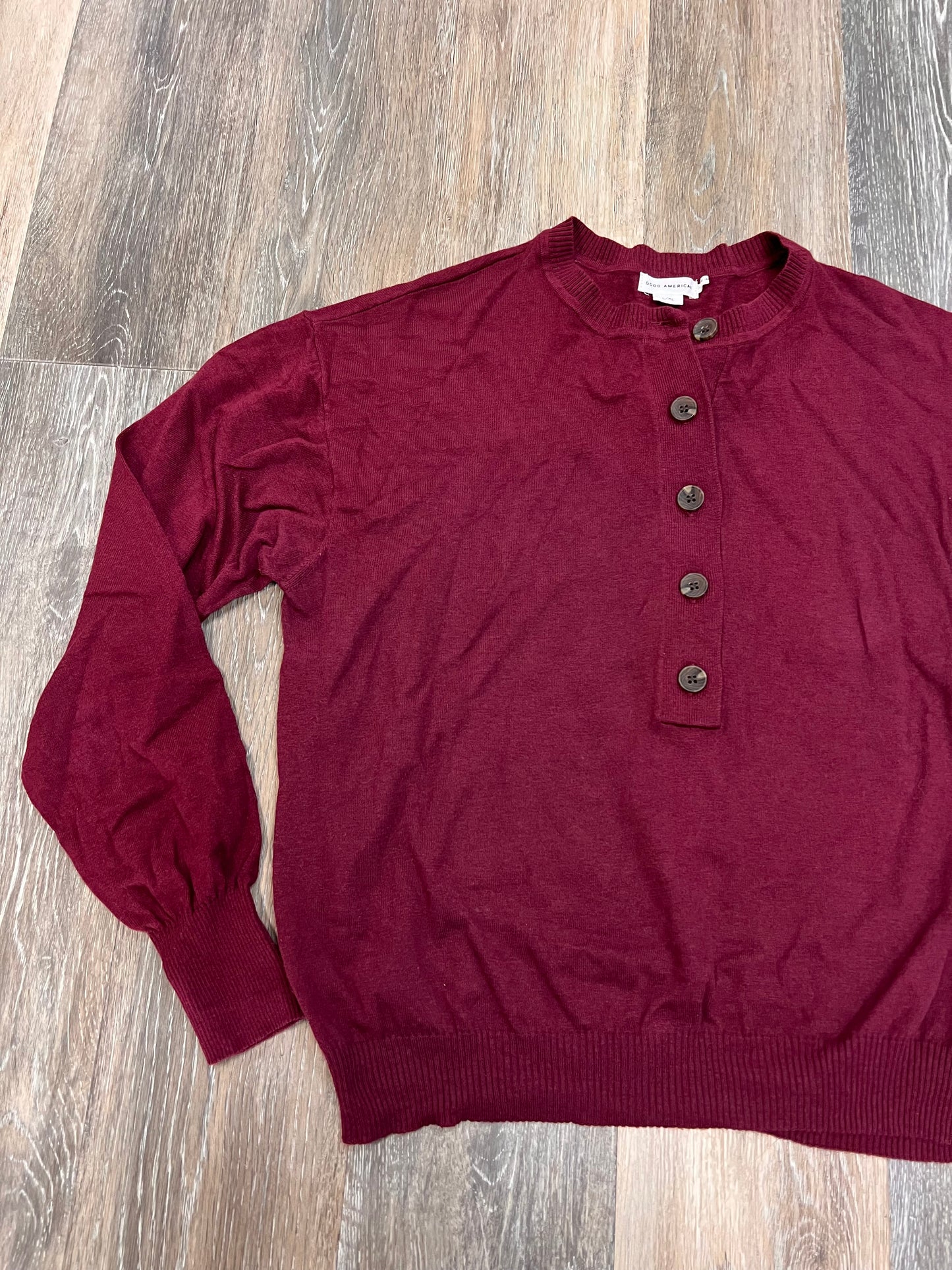 Top Long Sleeve By Good American In Red