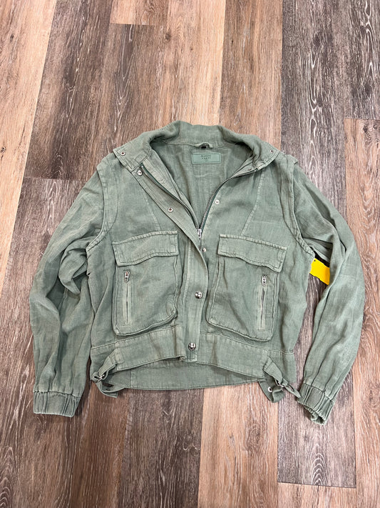 Jacket Utility Linen By Blanknyc In Green, Size: S