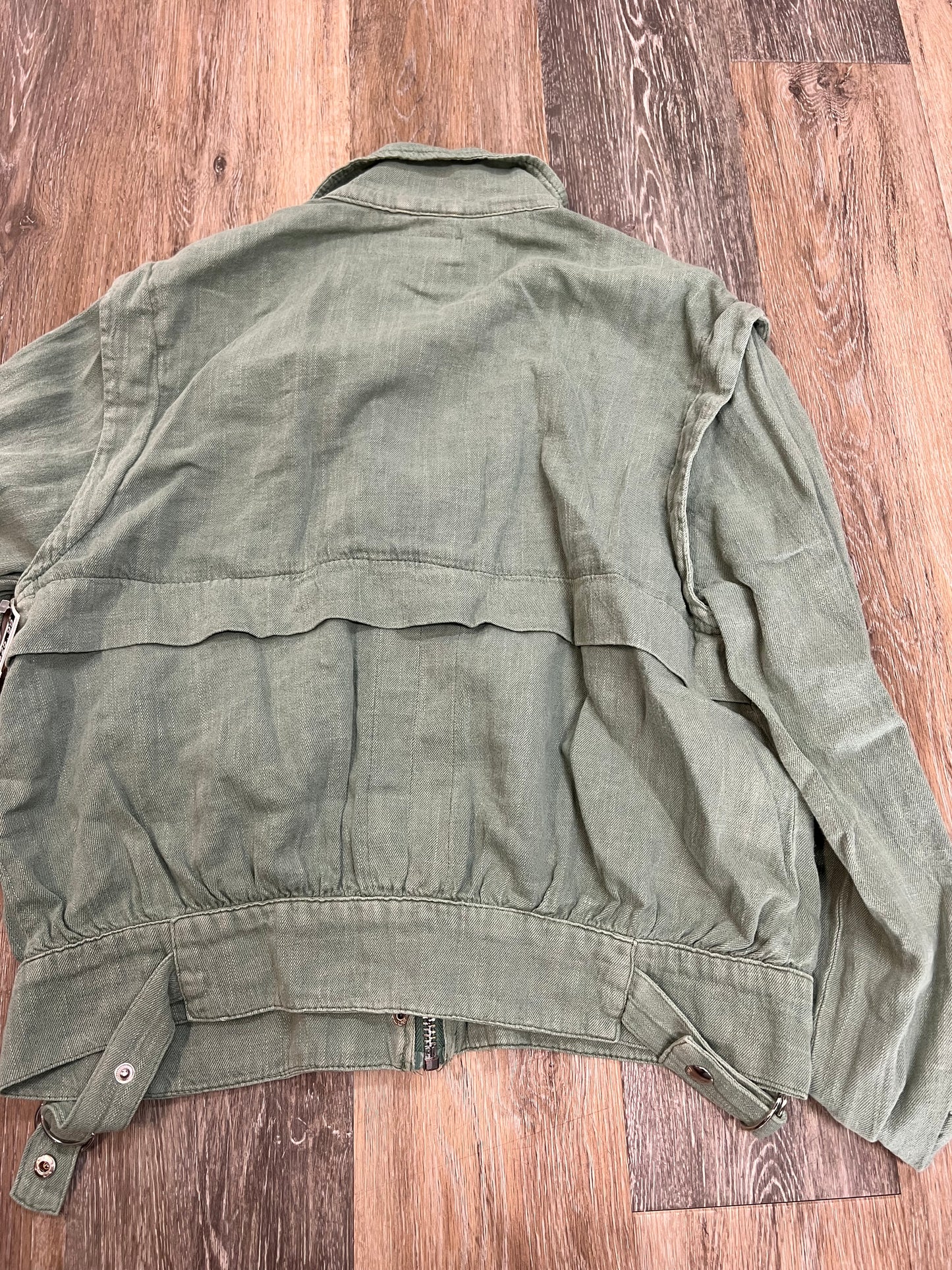 Jacket Utility Linen By Blanknyc In Green, Size: S