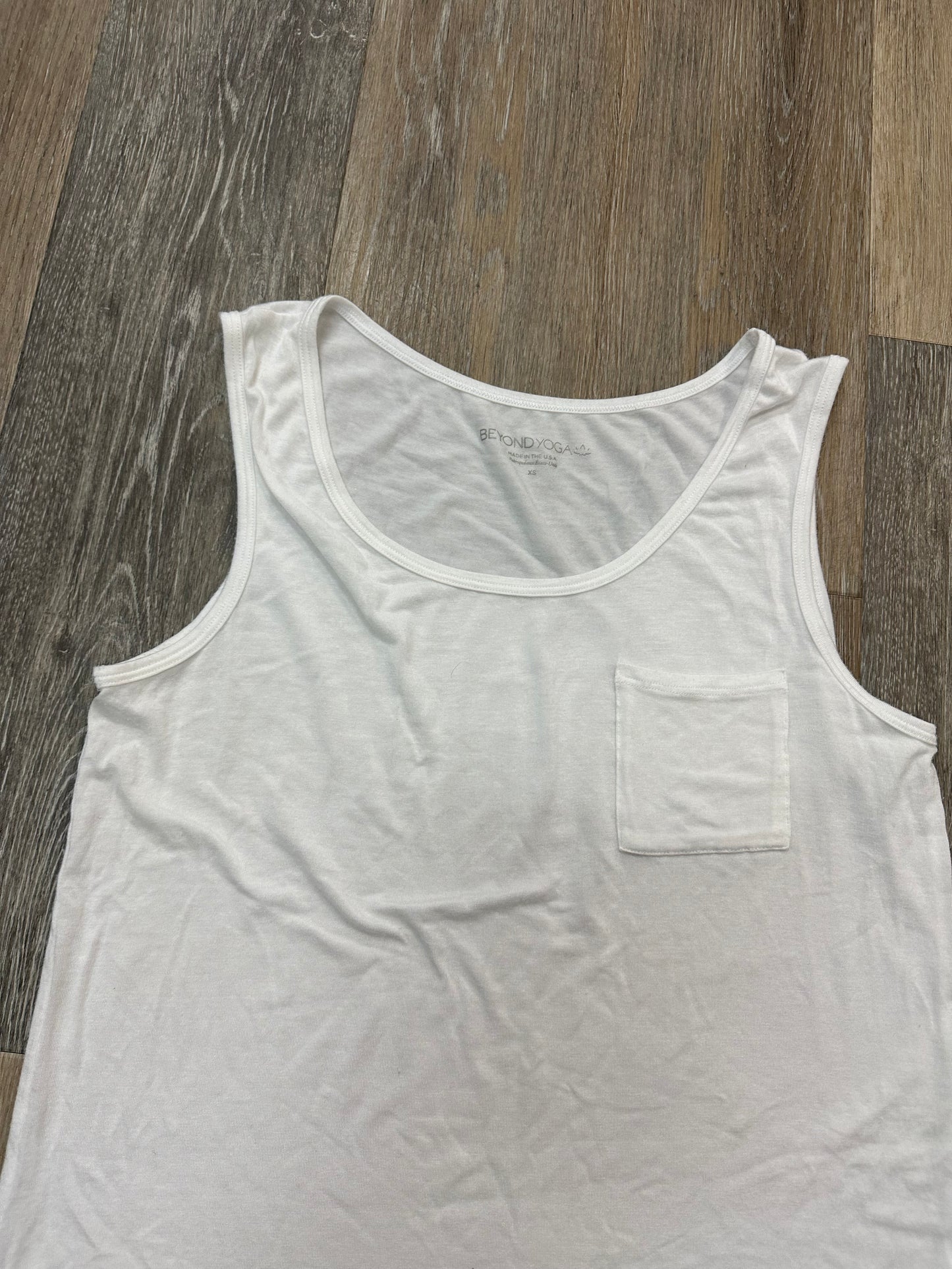 Athletic Tank Top By Beyond Yoga In White, Size: Xs