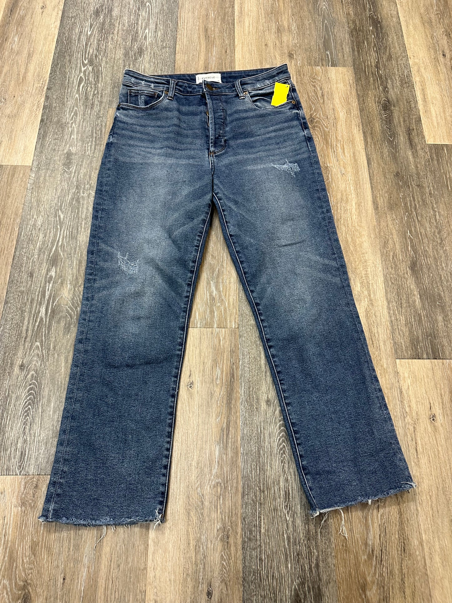 Jeans Straight By Evereve In Blue Denim, Size: 10/30