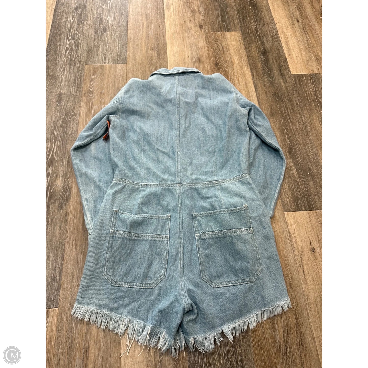 Romper By Free People In Blue Denim, Size: Xs