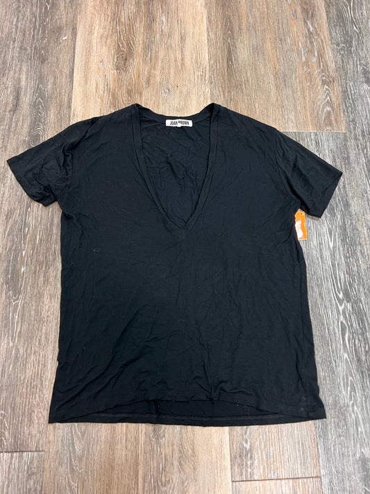 Top Short Sleeve By Joah Brown In Black, Size: Osfm