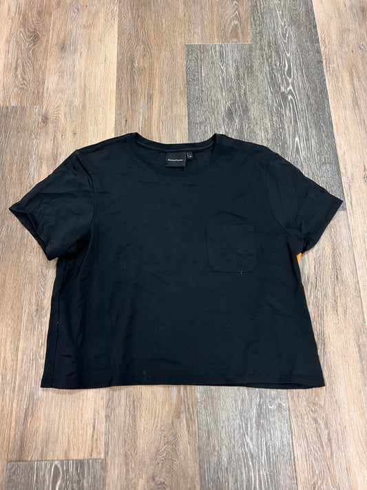 Top Short Sleeve By Richer Poorer In Black, Size: M