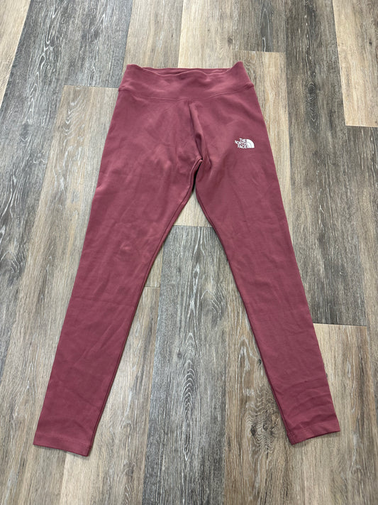 Athletic Leggings By The North Face In Pink, Size: M