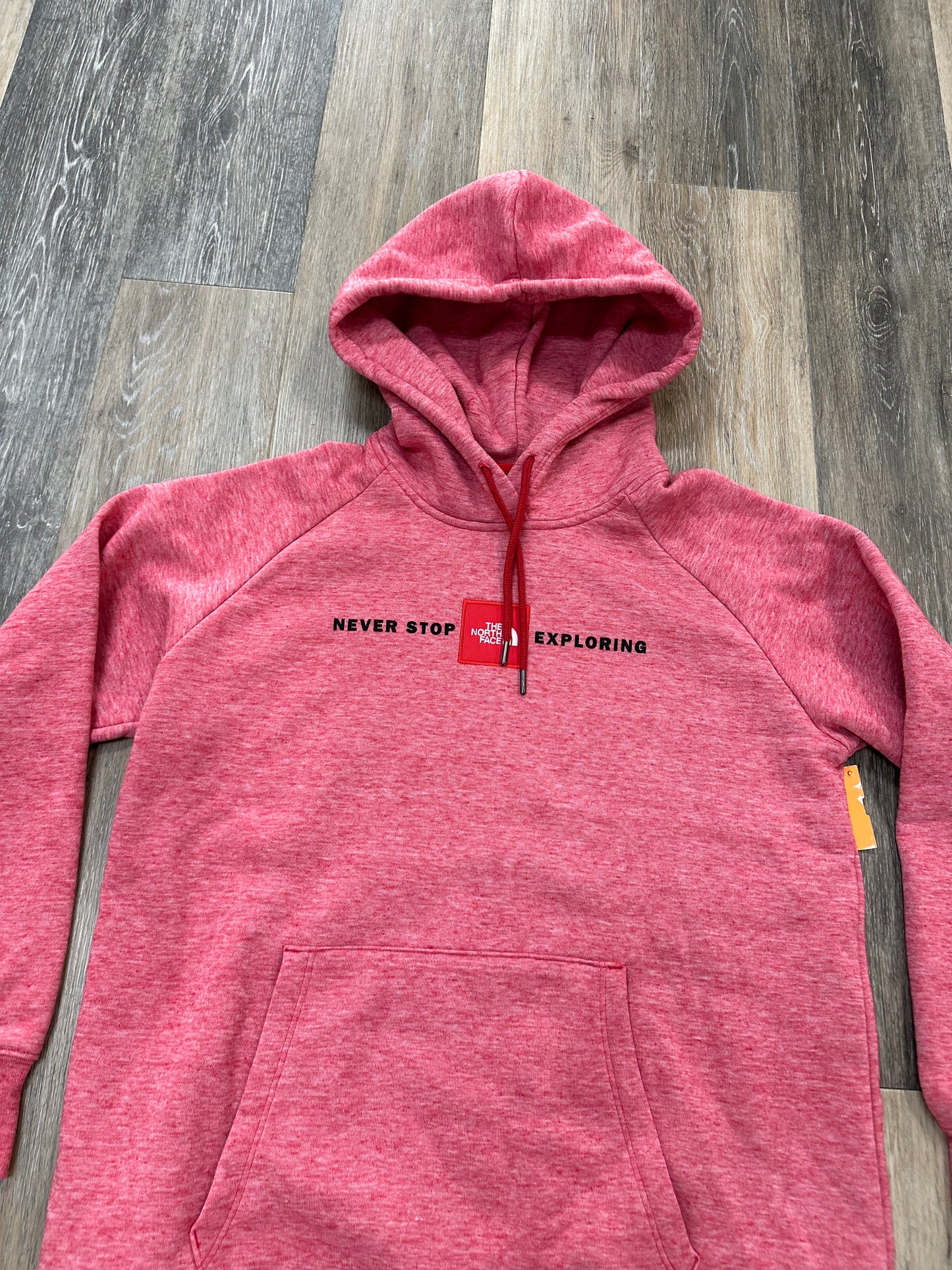 Athletic Sweatshirt Hoodie By The North Face In Red, Size: L