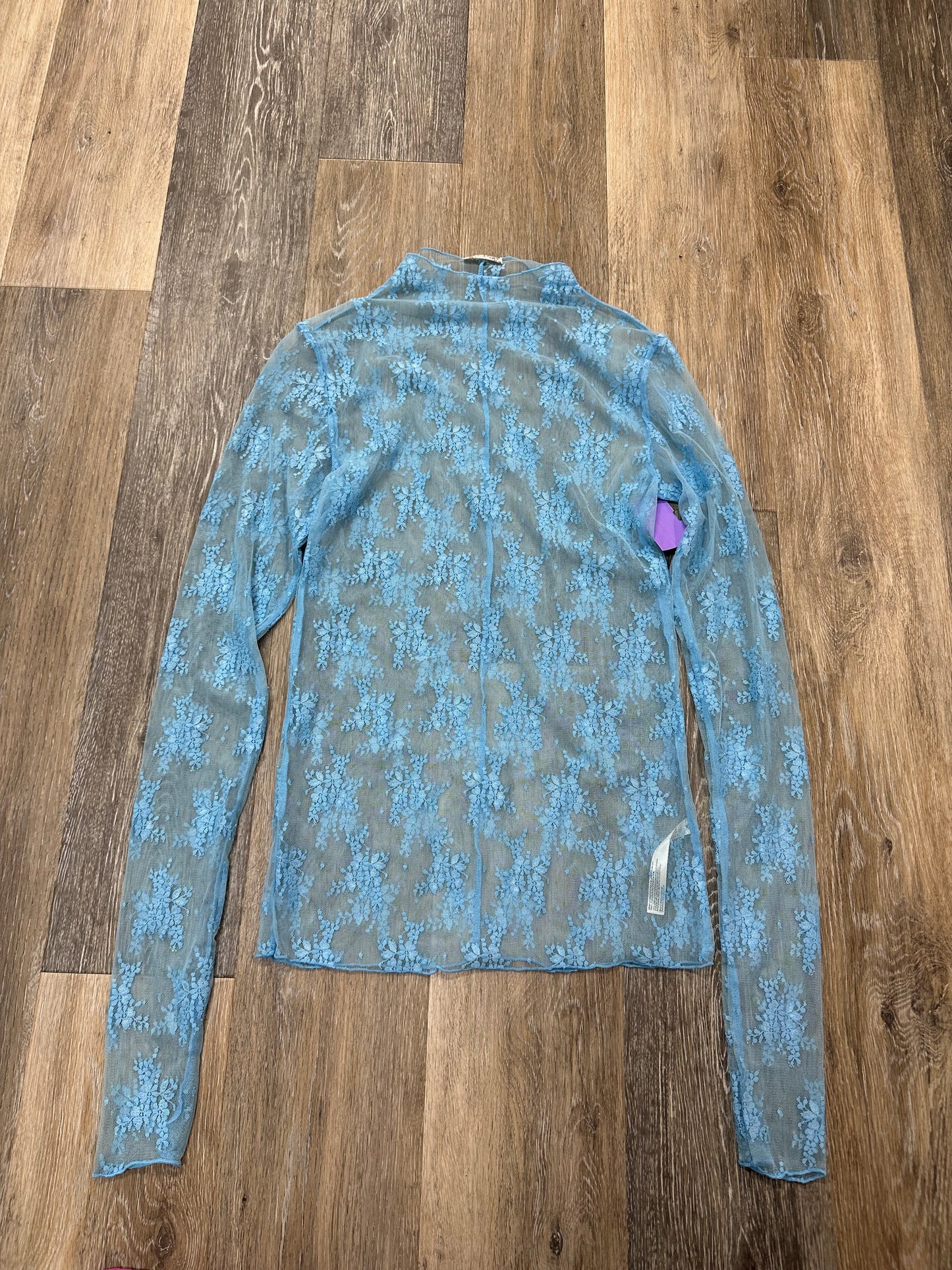 Top Long Sleeve By Free People In Blue, Size: L