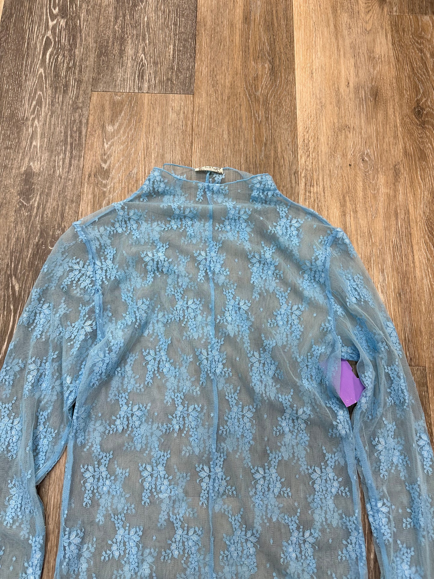 Top Long Sleeve By Free People In Blue, Size: L