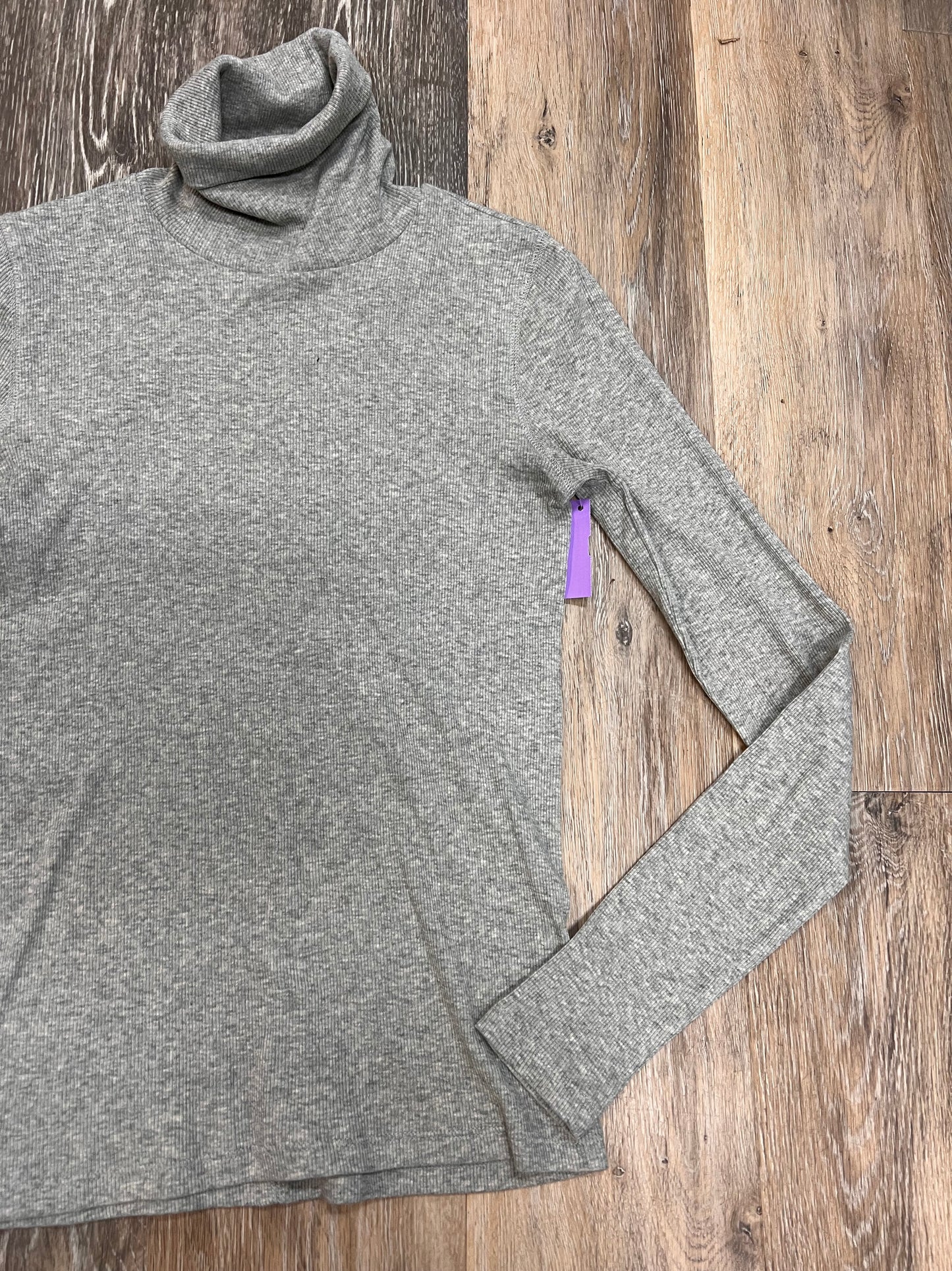 Top Long Sleeve By Everlane In Grey, Size: Xs