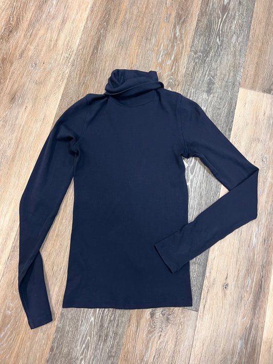 Top Long Sleeve By Everlane In Blue, Size: Xs