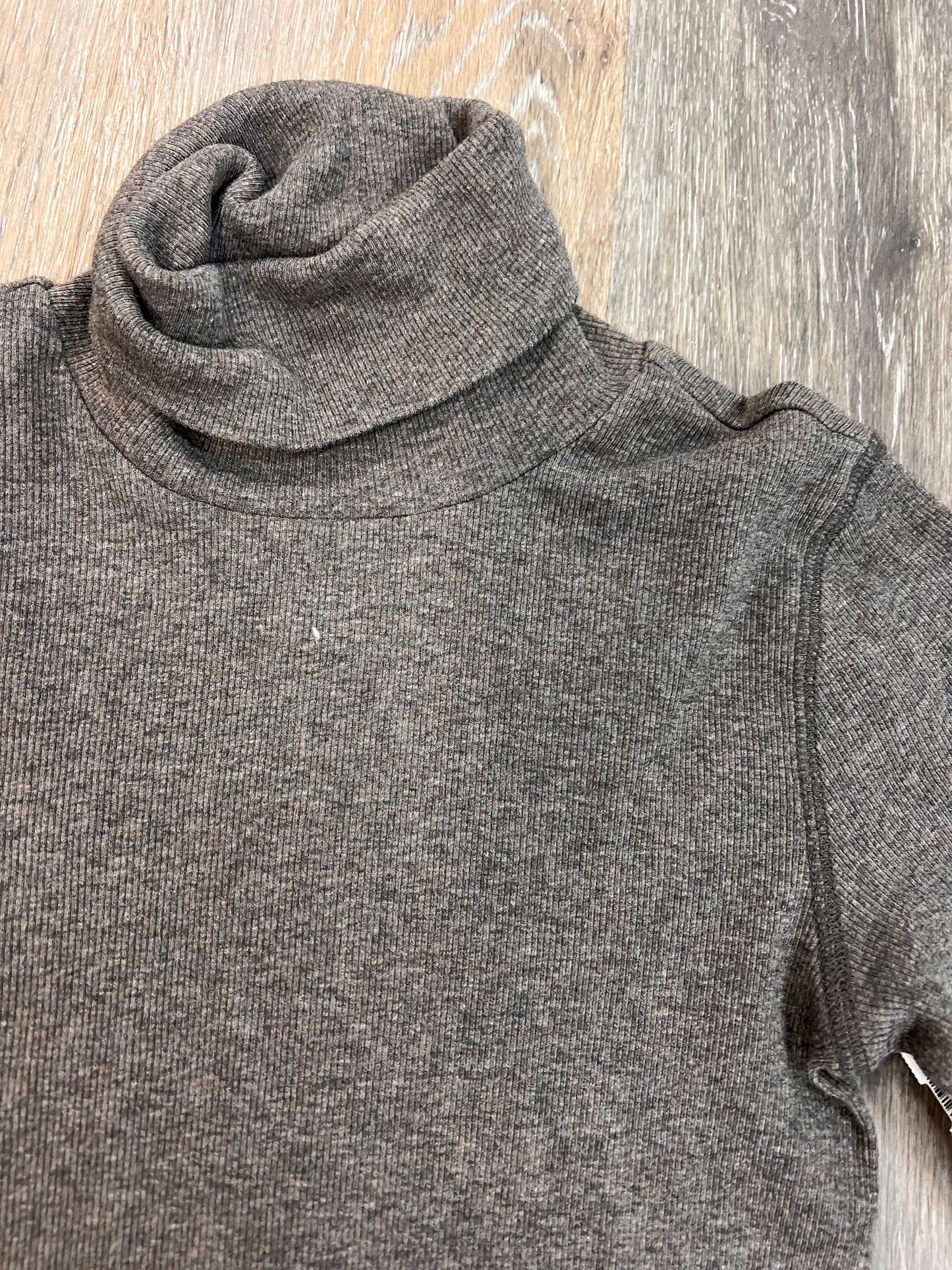 Top Long Sleeve By Everlane In Brown, Size: Xs