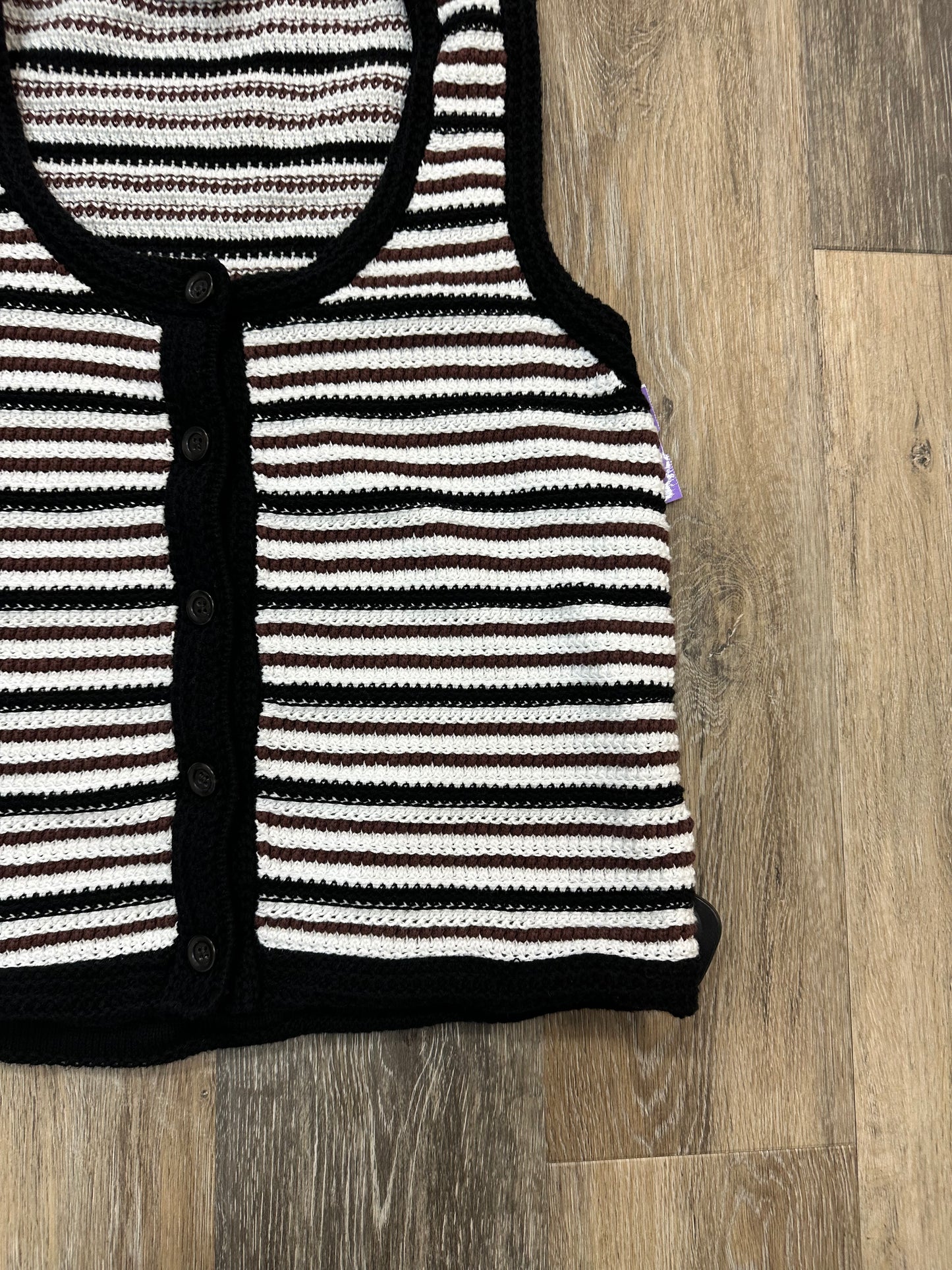 Tank Top By Ann Taylor In Striped Pattern, Size: L