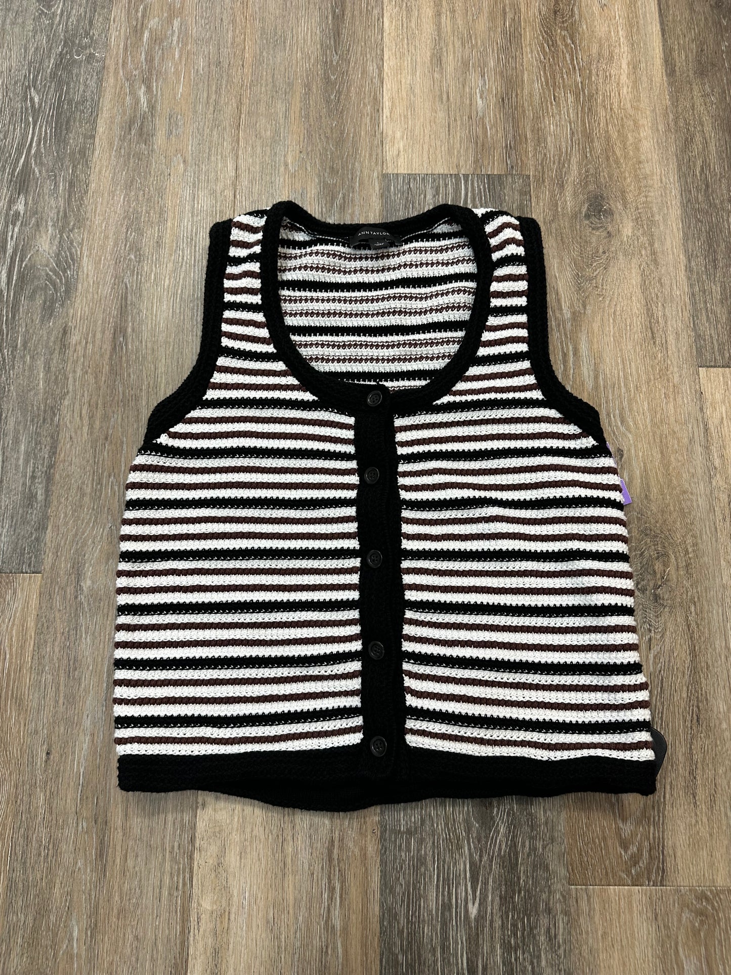 Tank Top By Ann Taylor In Striped Pattern, Size: L