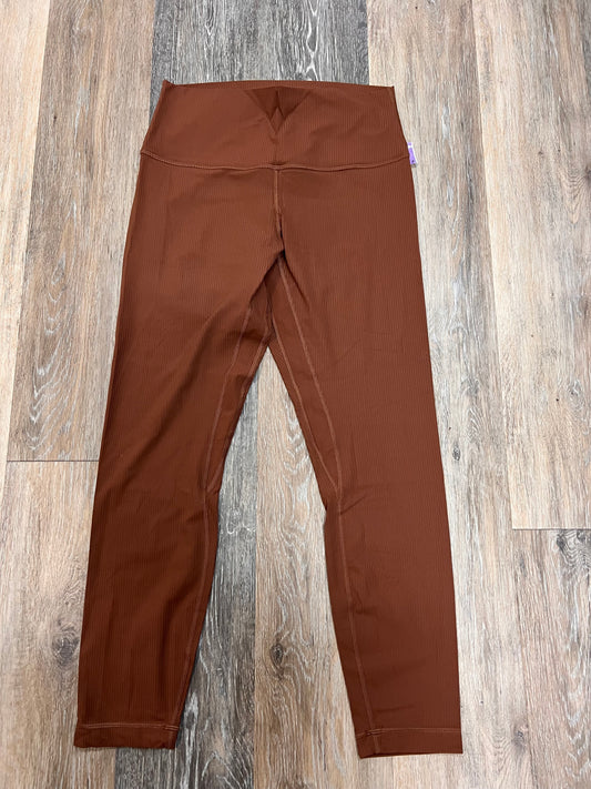 Athletic Leggings By Lululemon In Brown, Size: 8