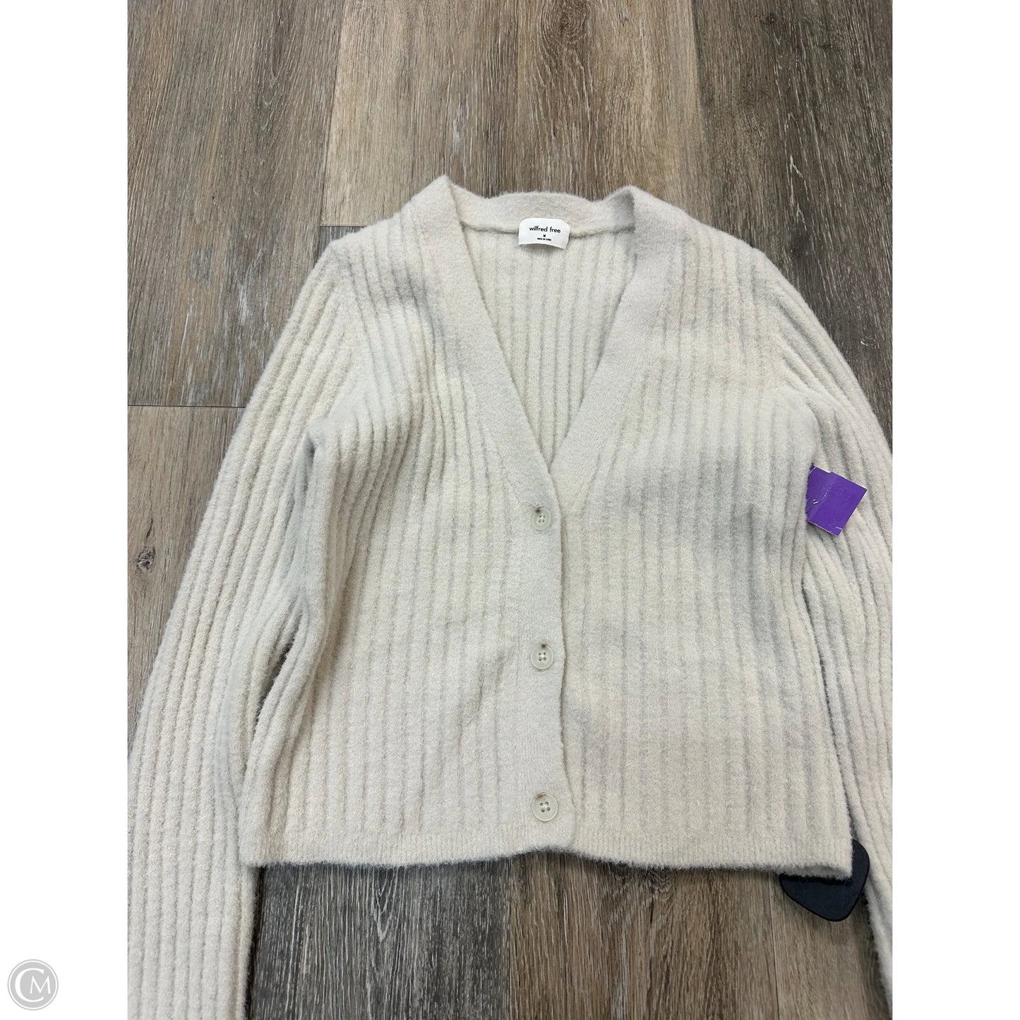 Sweater Cardigan By Wilfred In Cream, Size: M