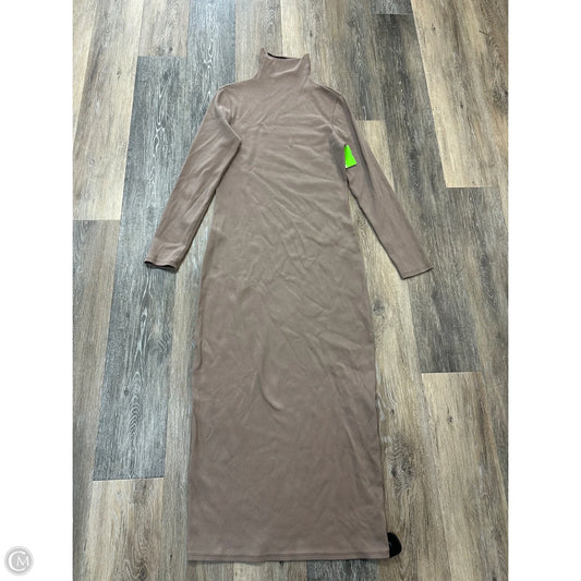 Dress Casual Maxi By Adriano Goldschmied In Tan, Size: L