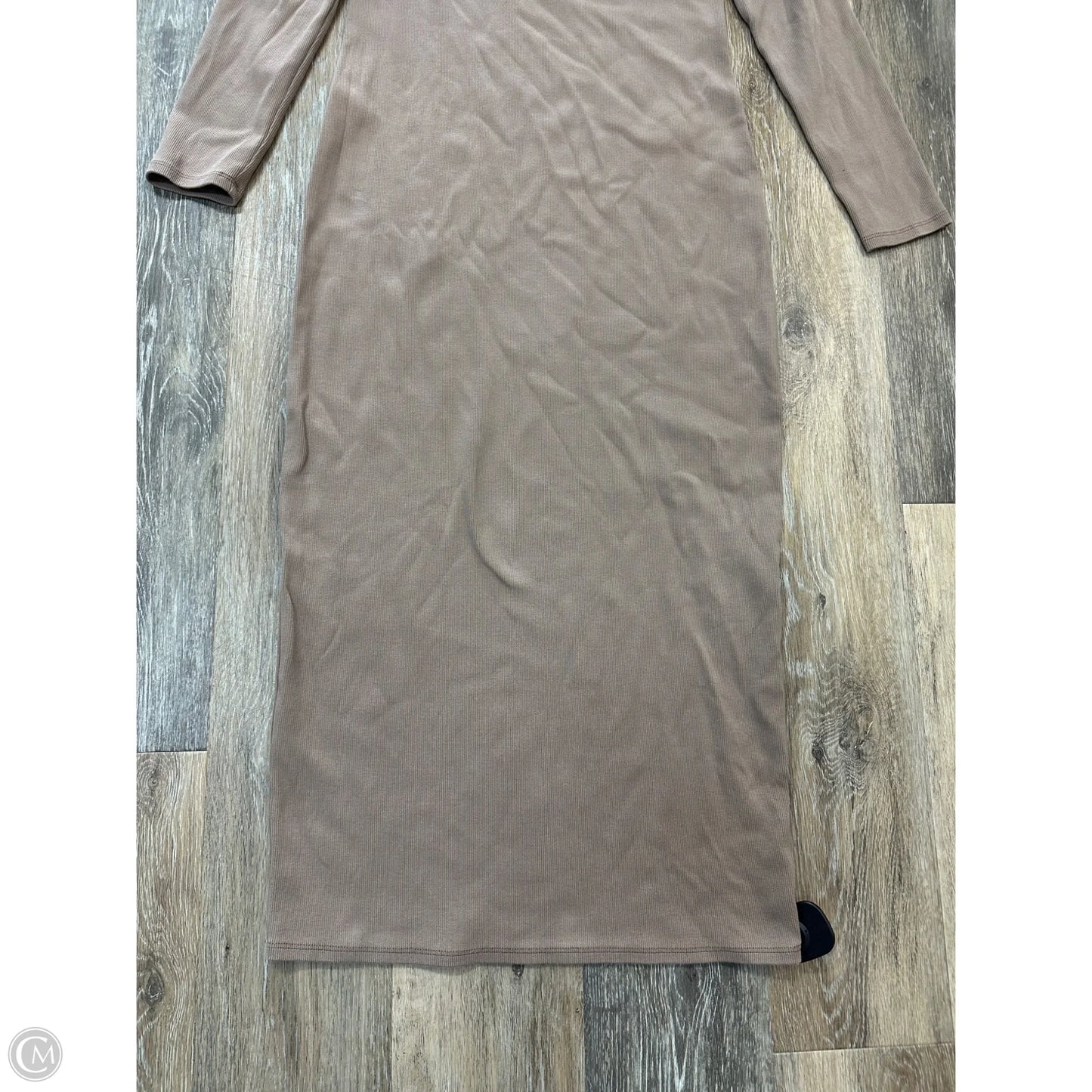 Dress Casual Maxi By Adriano Goldschmied In Tan, Size: L