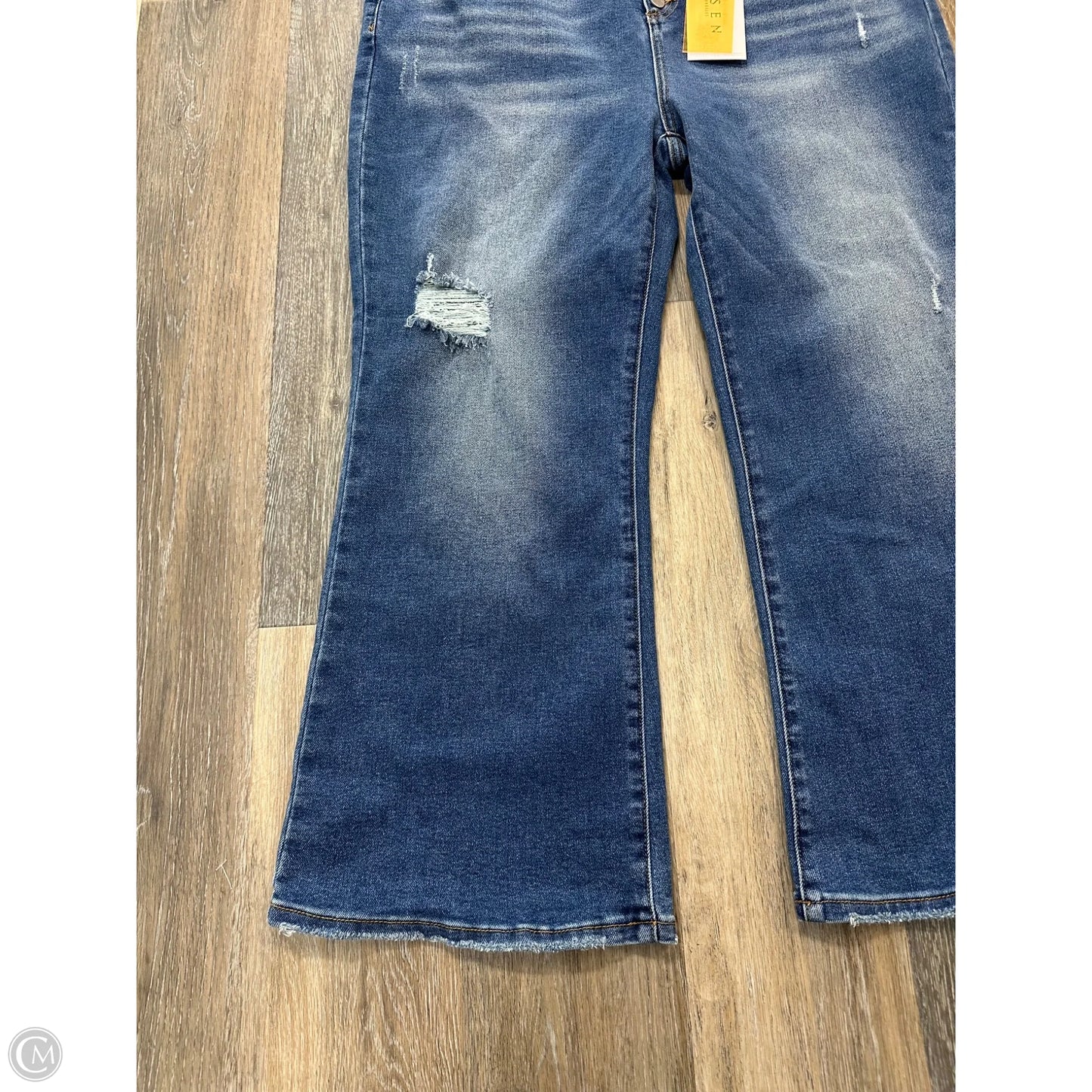 Jeans Flared By Risen In Blue Denim, Size: 3x