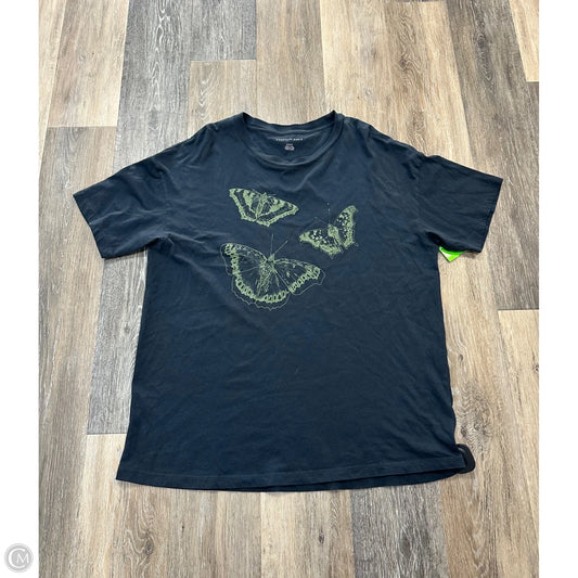 Top Short Sleeve By American Eagle In Grey, Size: M