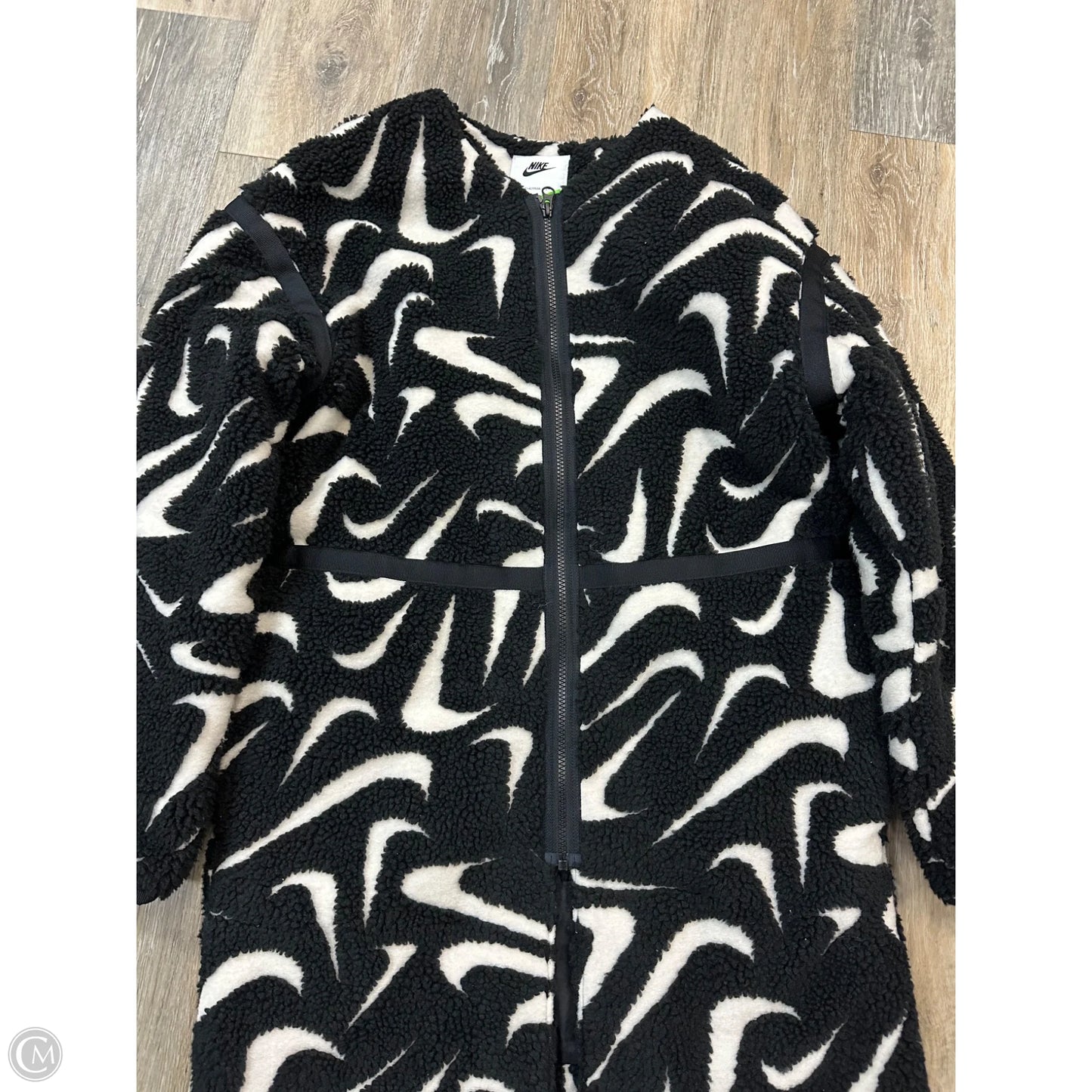 Jacket Faux Fur & Sherpa By Nike Apparel In Black, Size: Xs