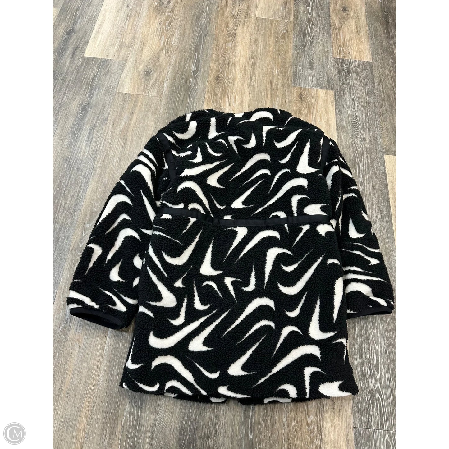 Jacket Faux Fur & Sherpa By Nike Apparel In Black, Size: Xs