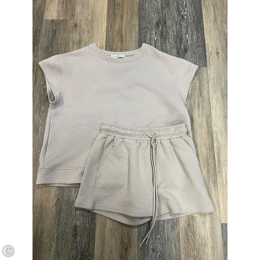 Shorts Set By See and Be Seen In Tan, Size: S