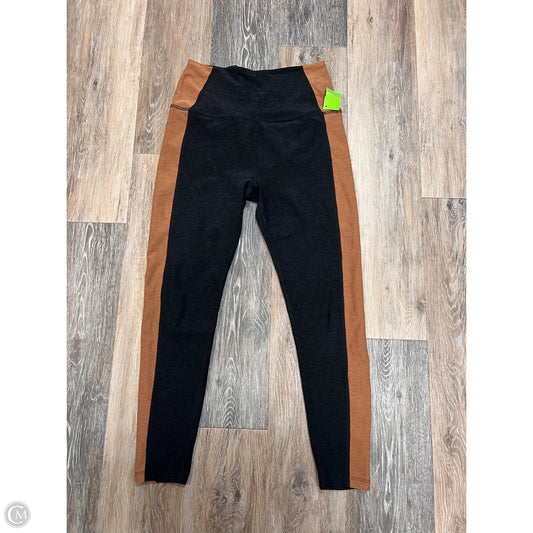 Athletic Leggings By Beyond Yoga In Grey, Size: L
