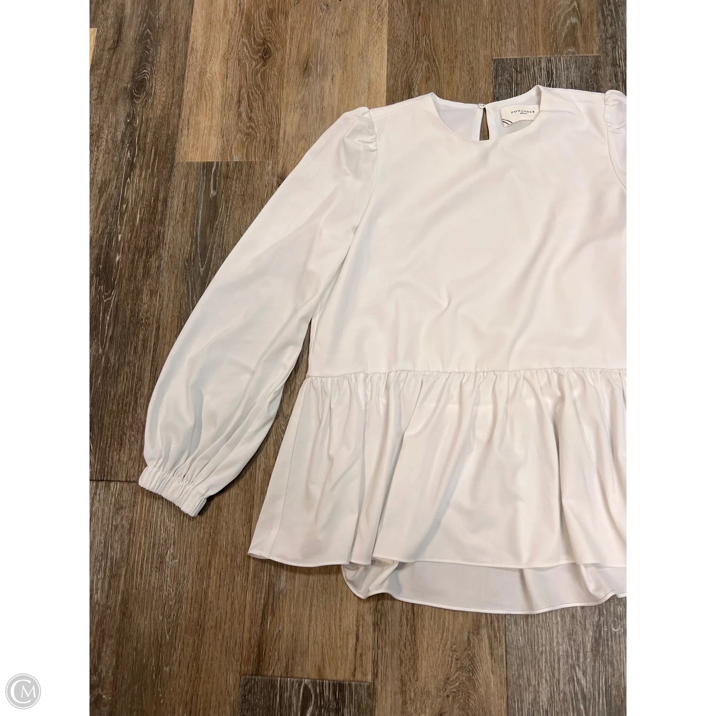 Blouse Long Sleeve By Pomander Place Tuckernuck In White, Size: Xs