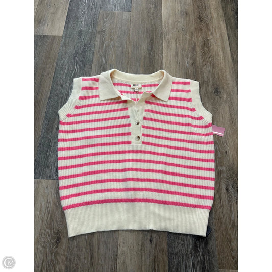 Sweater Short Sleeve By Bibi In Pink, Size: L